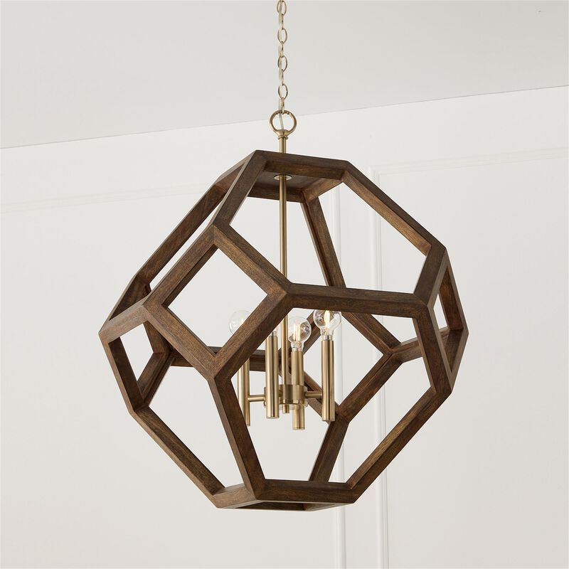 Geo 24 Inch Cage Pendant by Capital Lighting