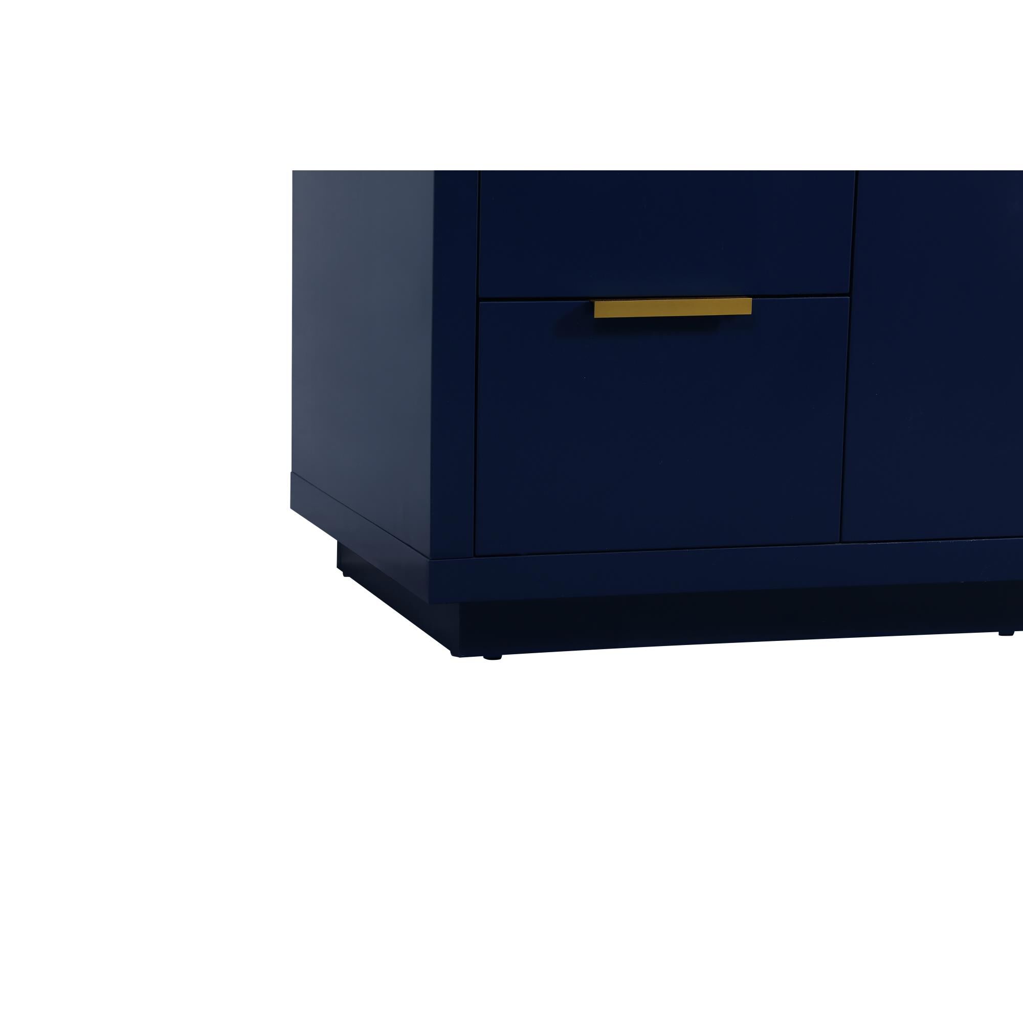 Shown in Blue finish