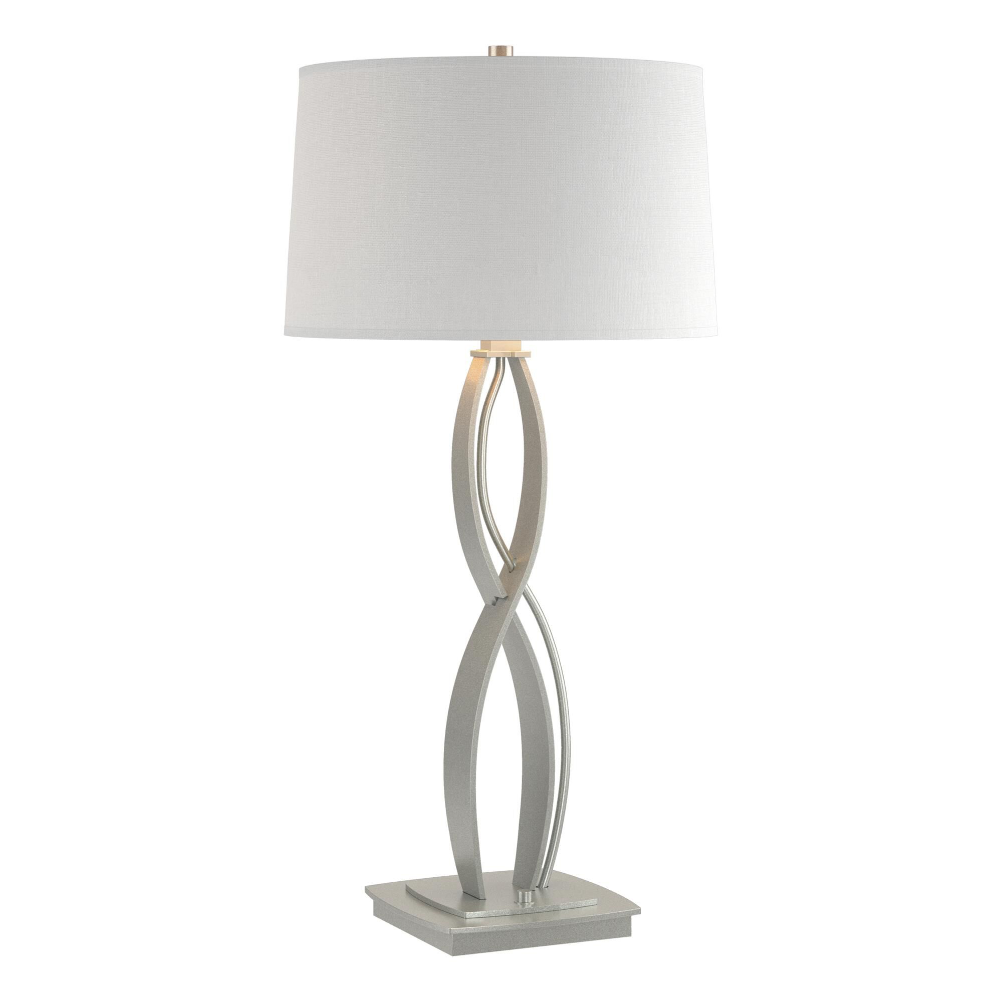 Shown in Vintage Platinum finish and Natural Anna shade