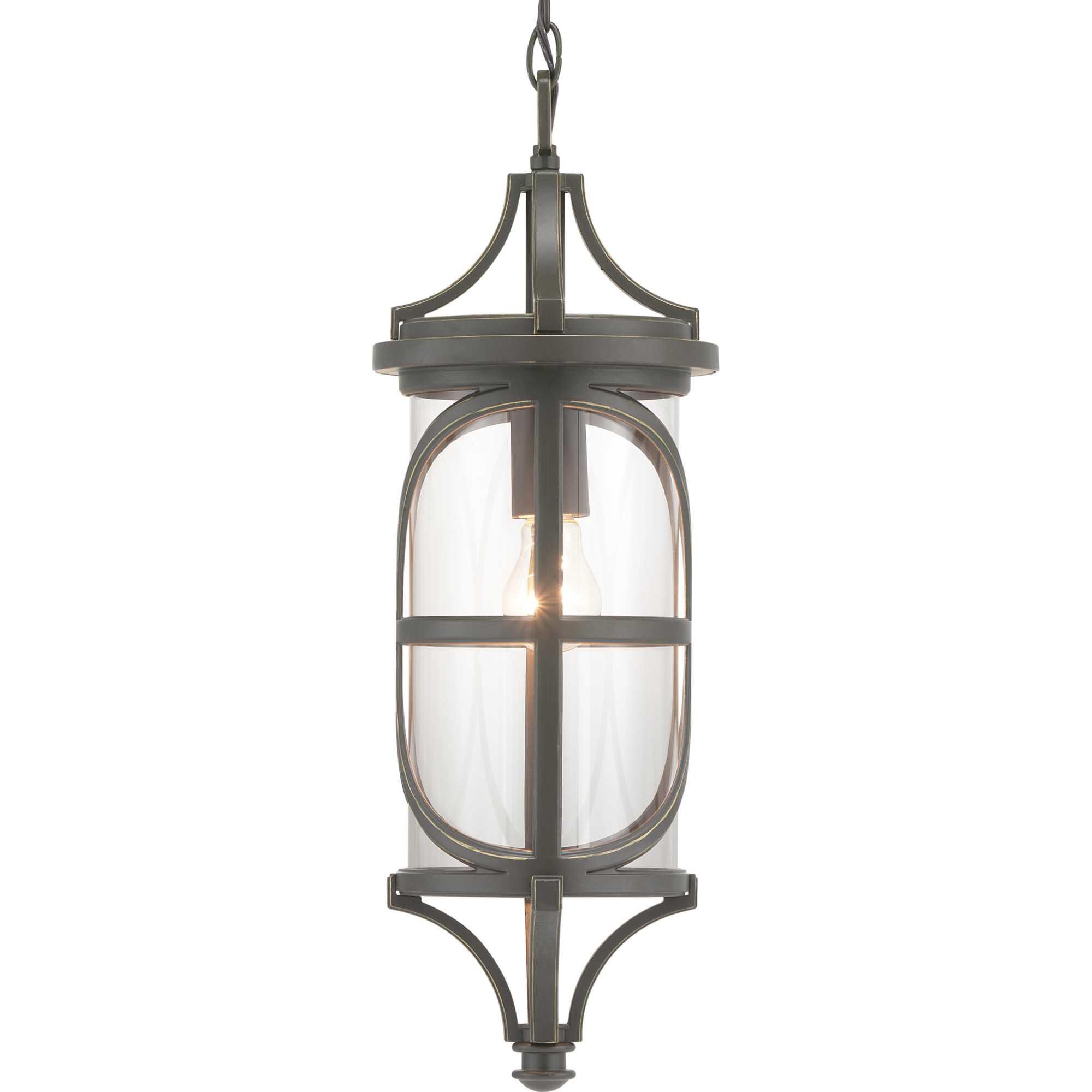 Shown in Antique Bronze finish and Clear glass