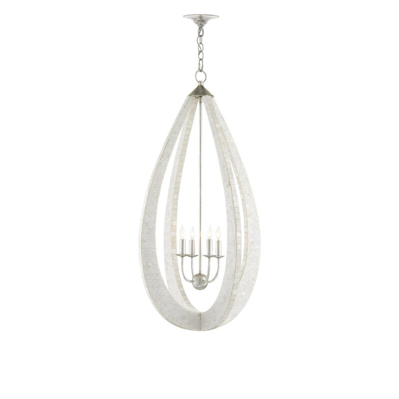 Arietta Teardrop Cage Pendant by Currey and Company