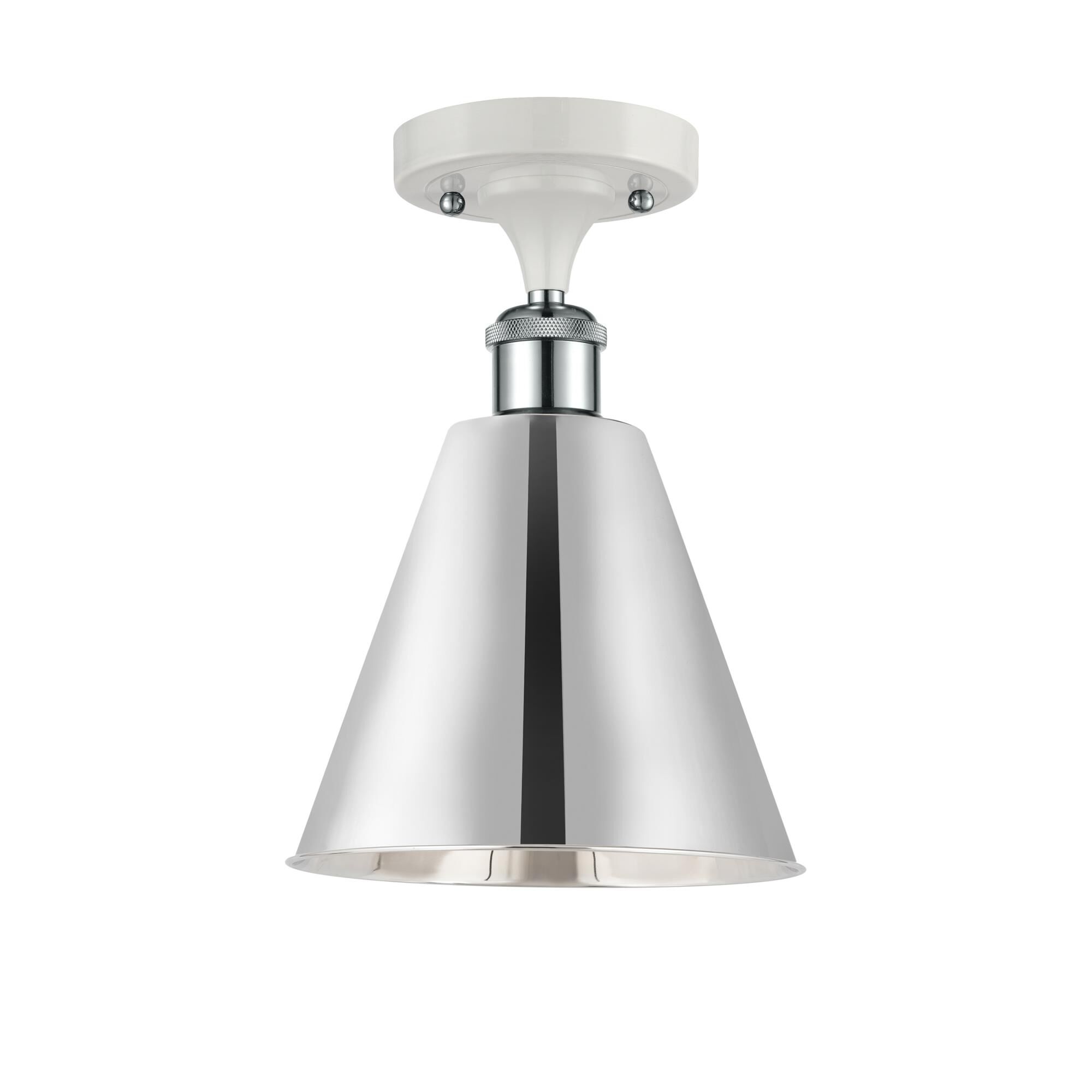 Bruno Marashlian Ballston Cone 8 Inch 1 Light Semi Flush Mount by Innovations Lighting