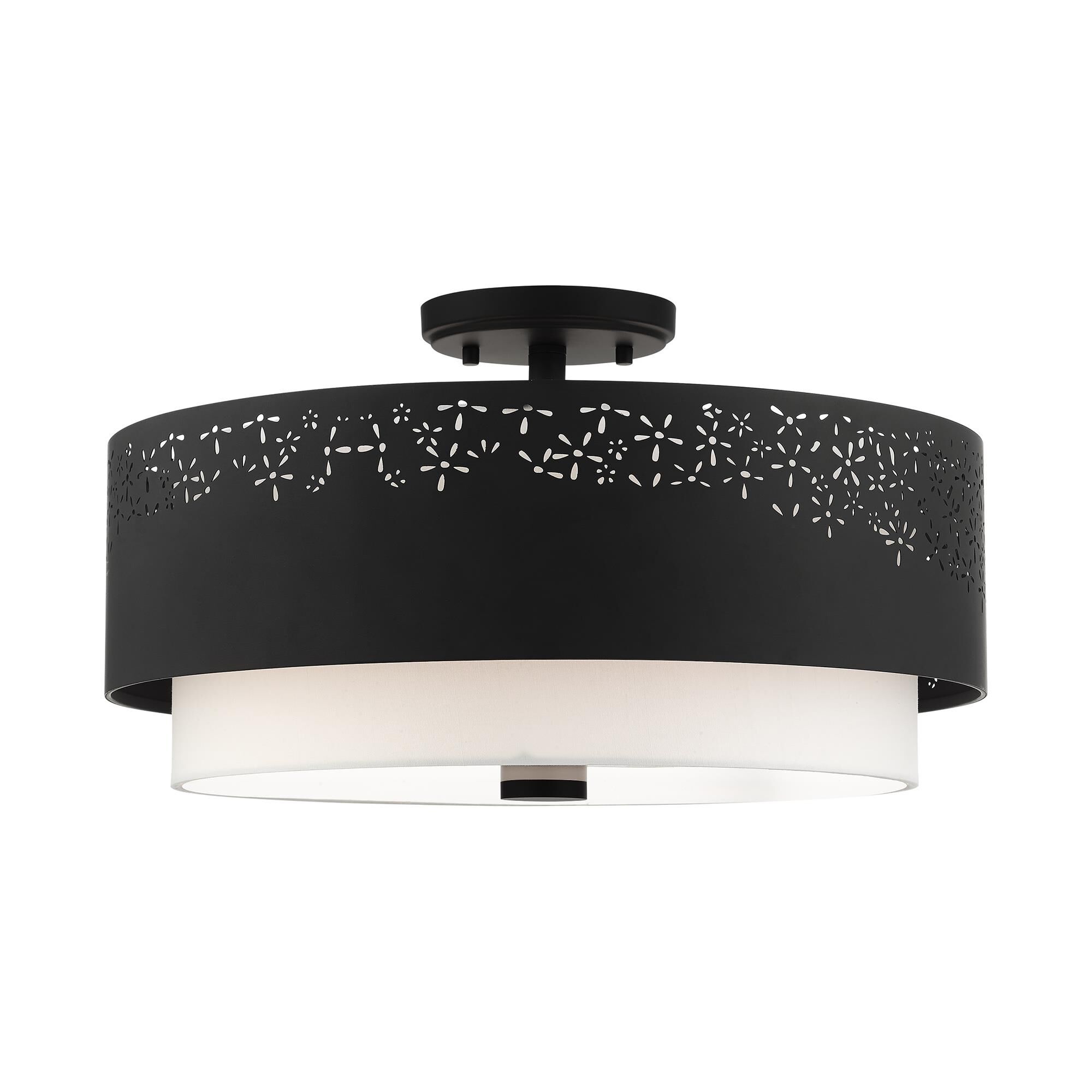 Noria 4 Light Semi Flush Mount by Livex Lighting