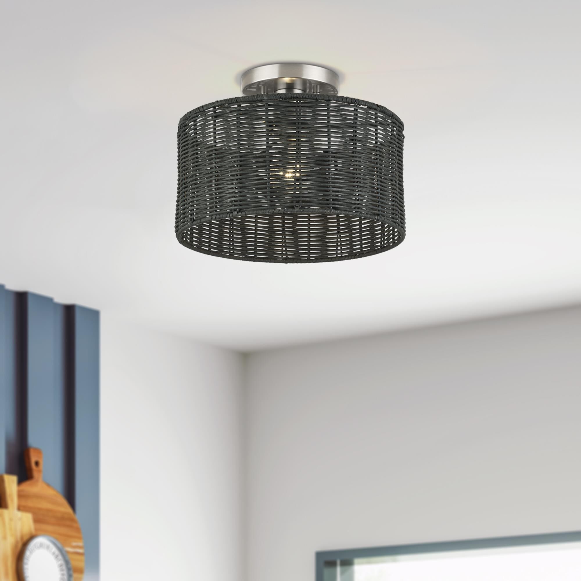 Weavington 12 Inch Semi Flush Mount by Livex Lighting