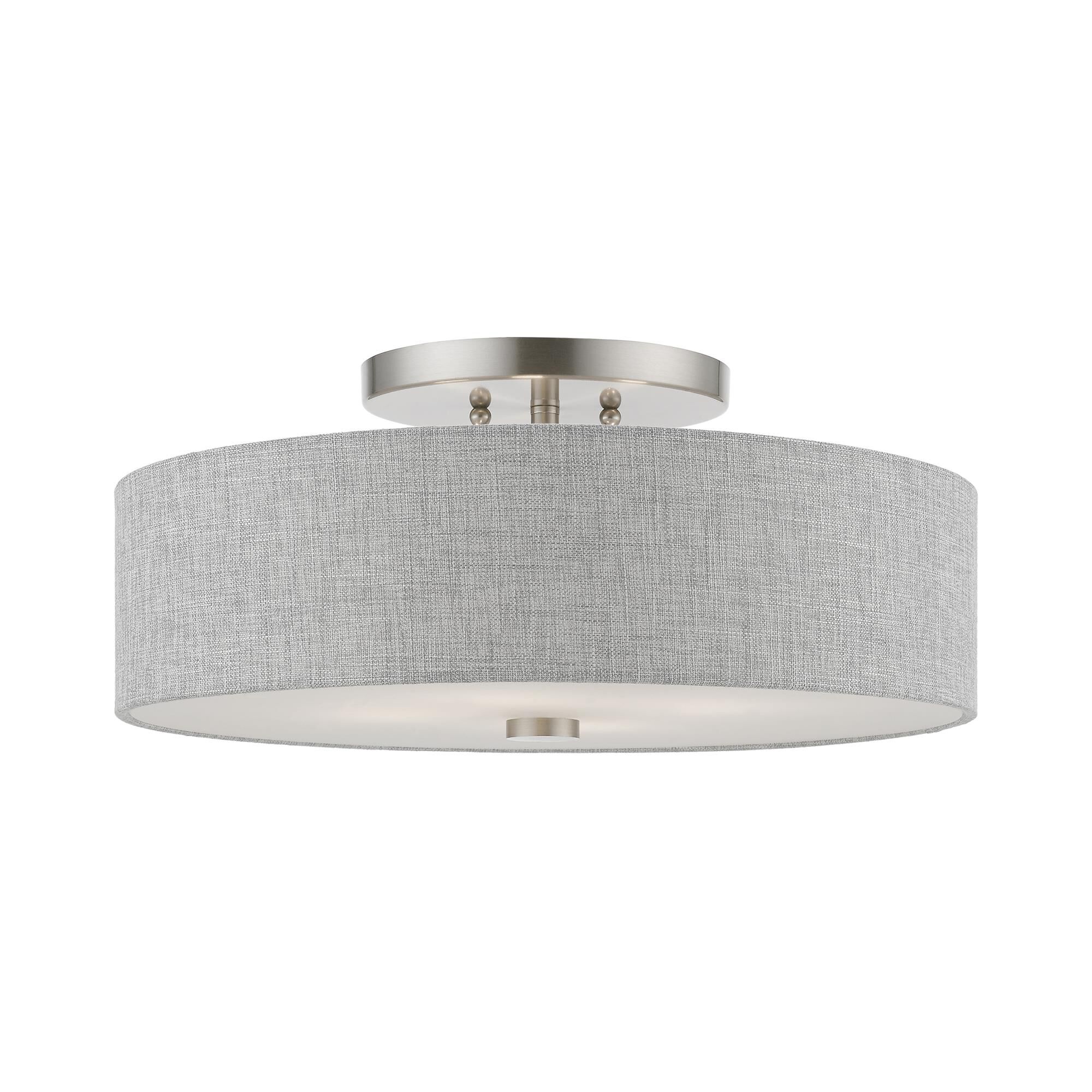 Dakota 18 Inch 4 Light Semi Flush Mount by Livex Lighting