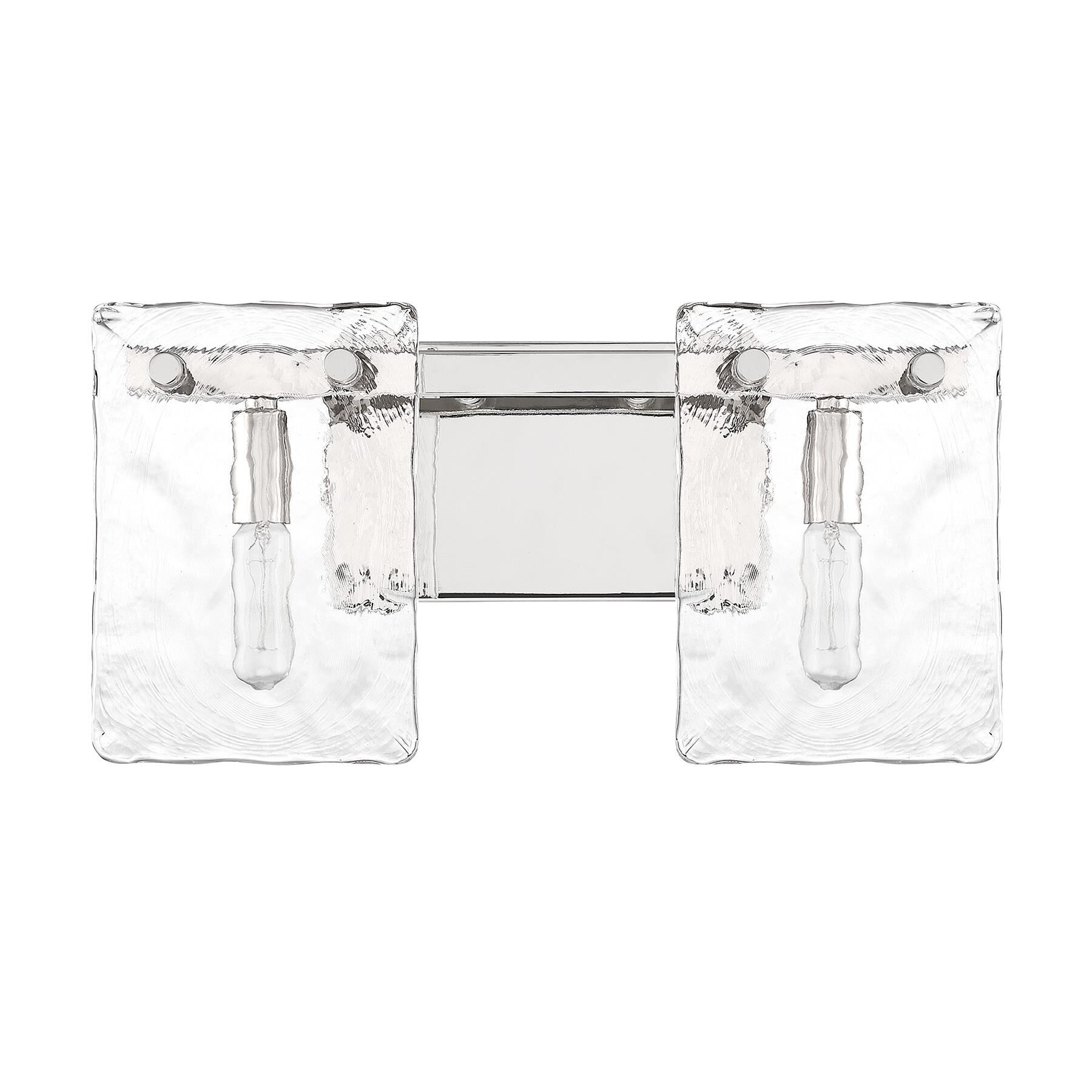 Shown in Polished Nickel finish and Handmade Water glass