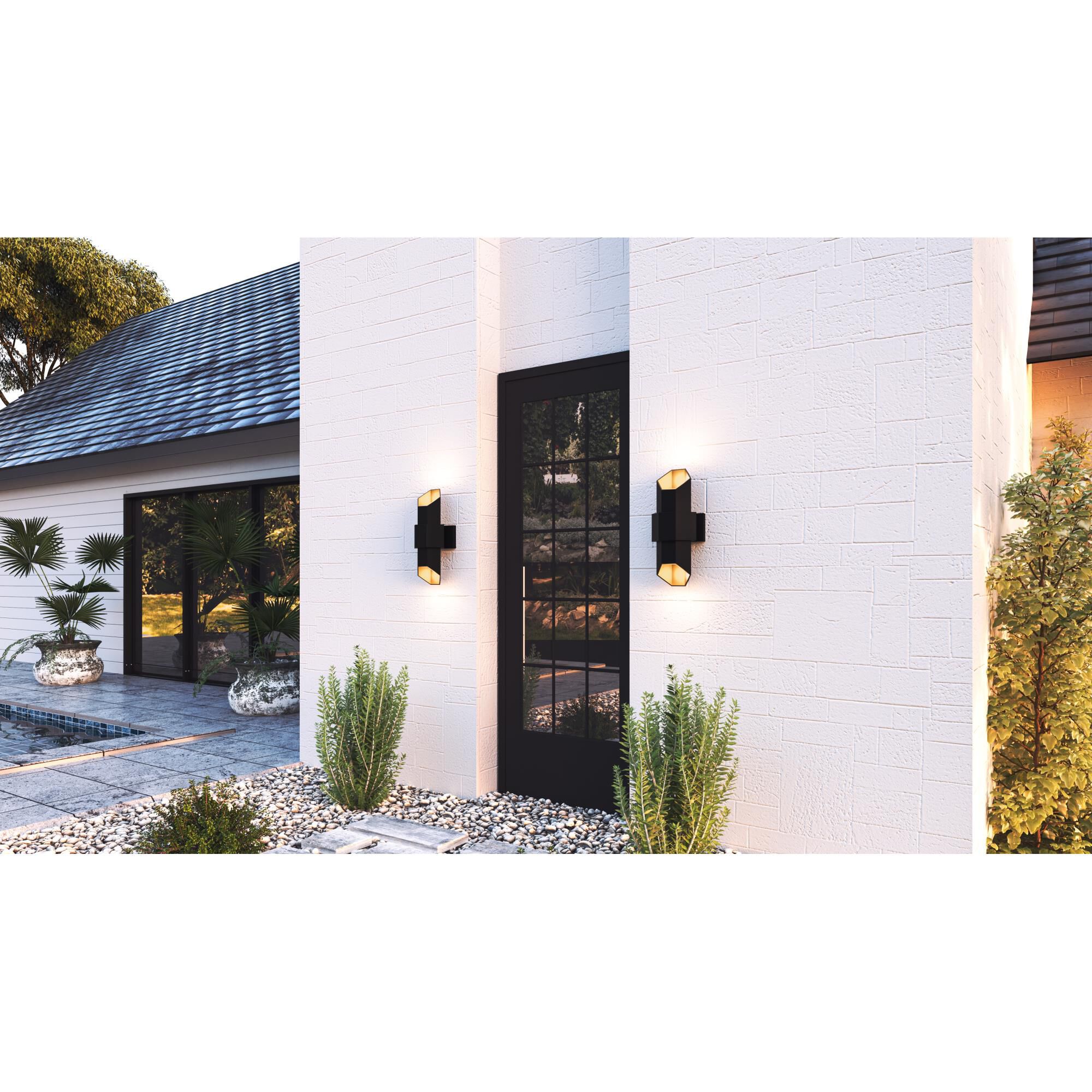 Quoizel Chasm 15 Inch Tall LED Outdoor Wall Light