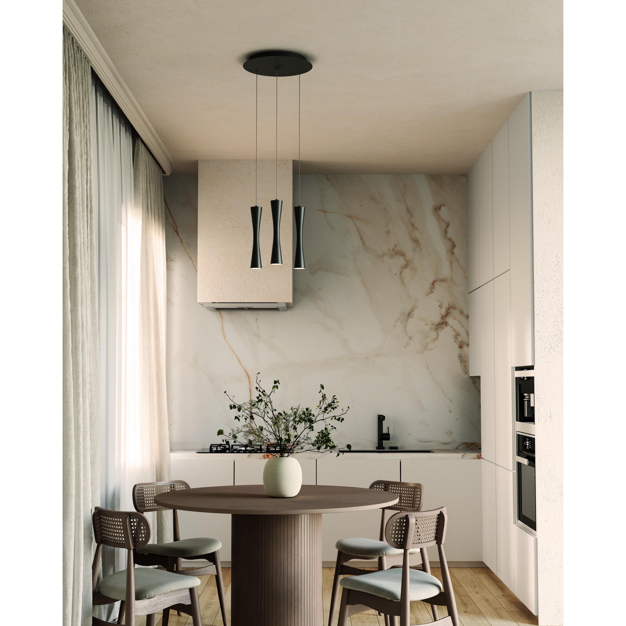 Shown in Black finish