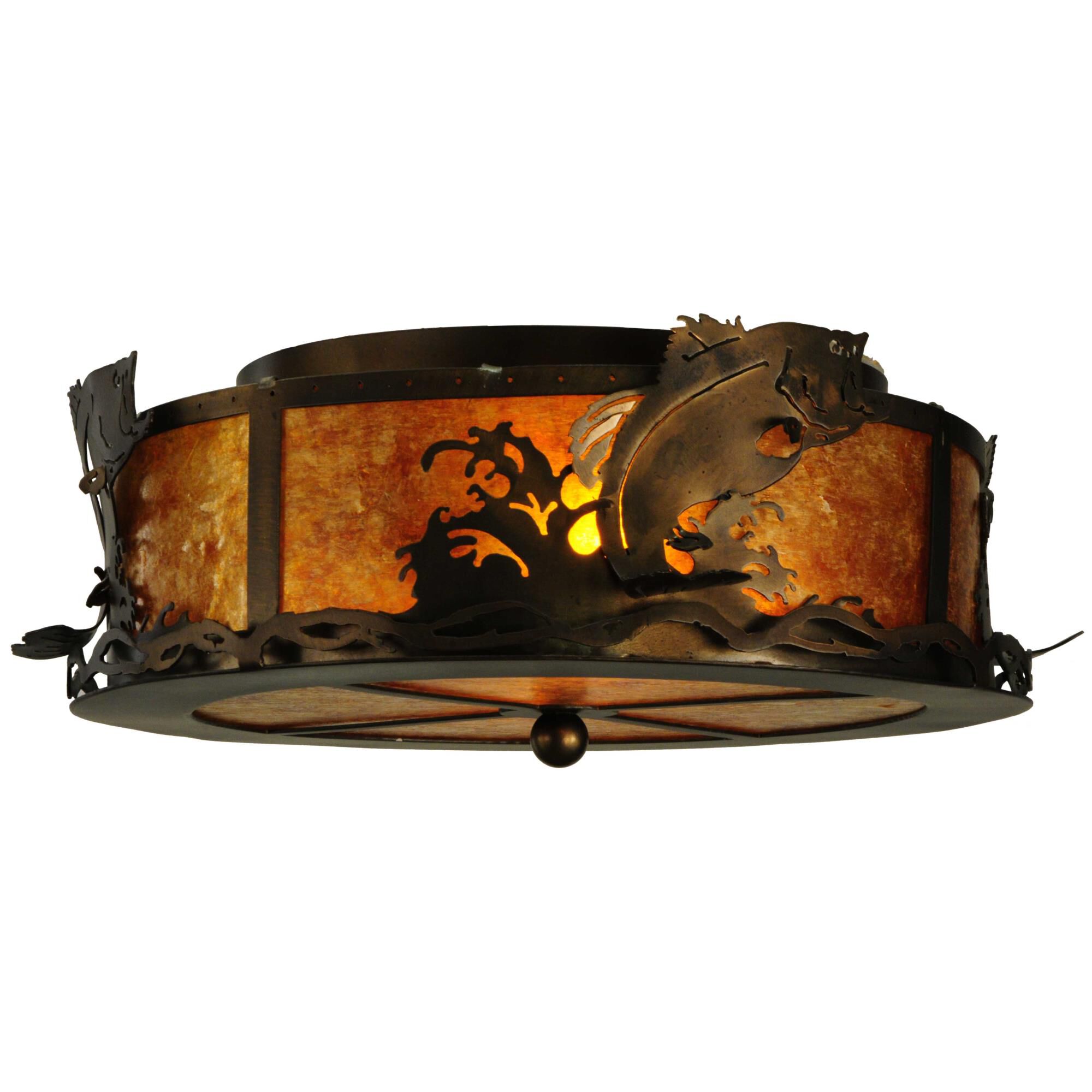 18 Inch 2 Light Flush Mount by Meyda Lighting