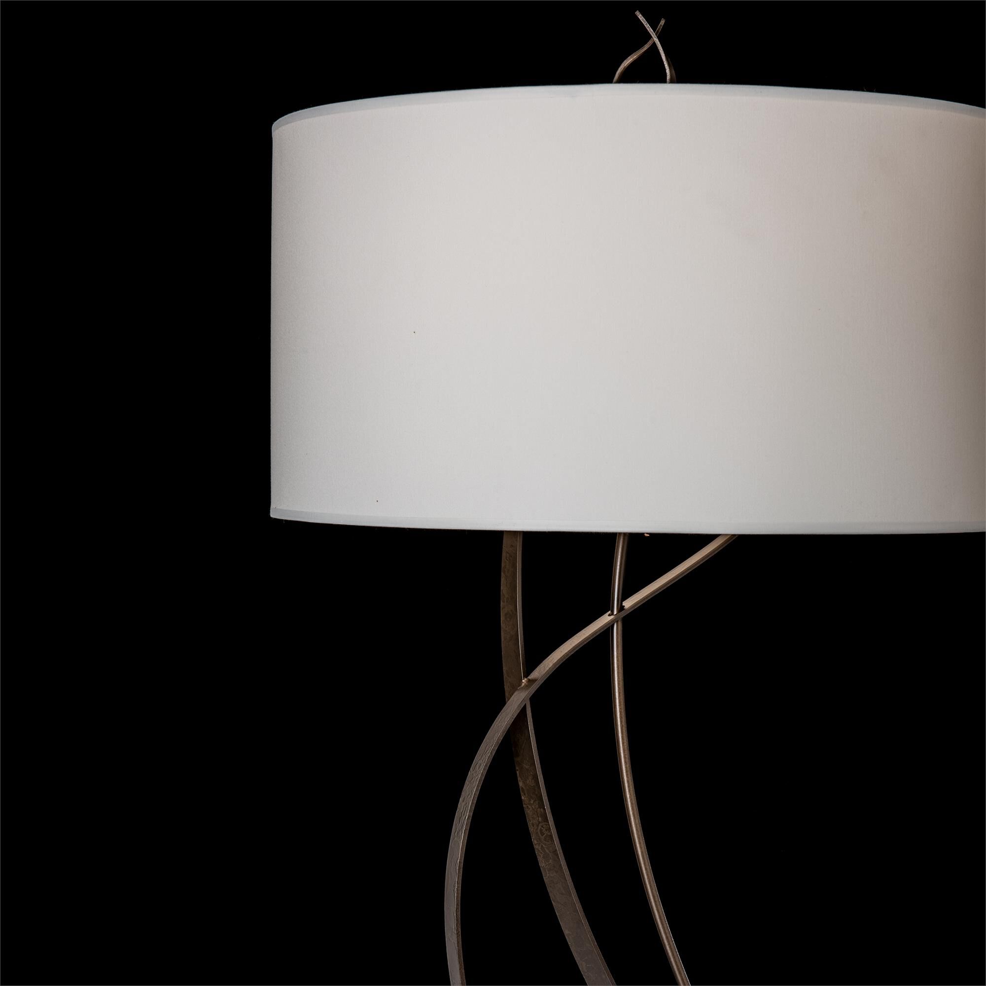 Shown in Dark Smoke finish and White shade