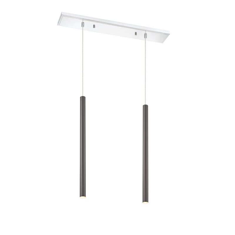 Forest 30 Inch 2 Light LED Linear Suspension Light by Z-Lite