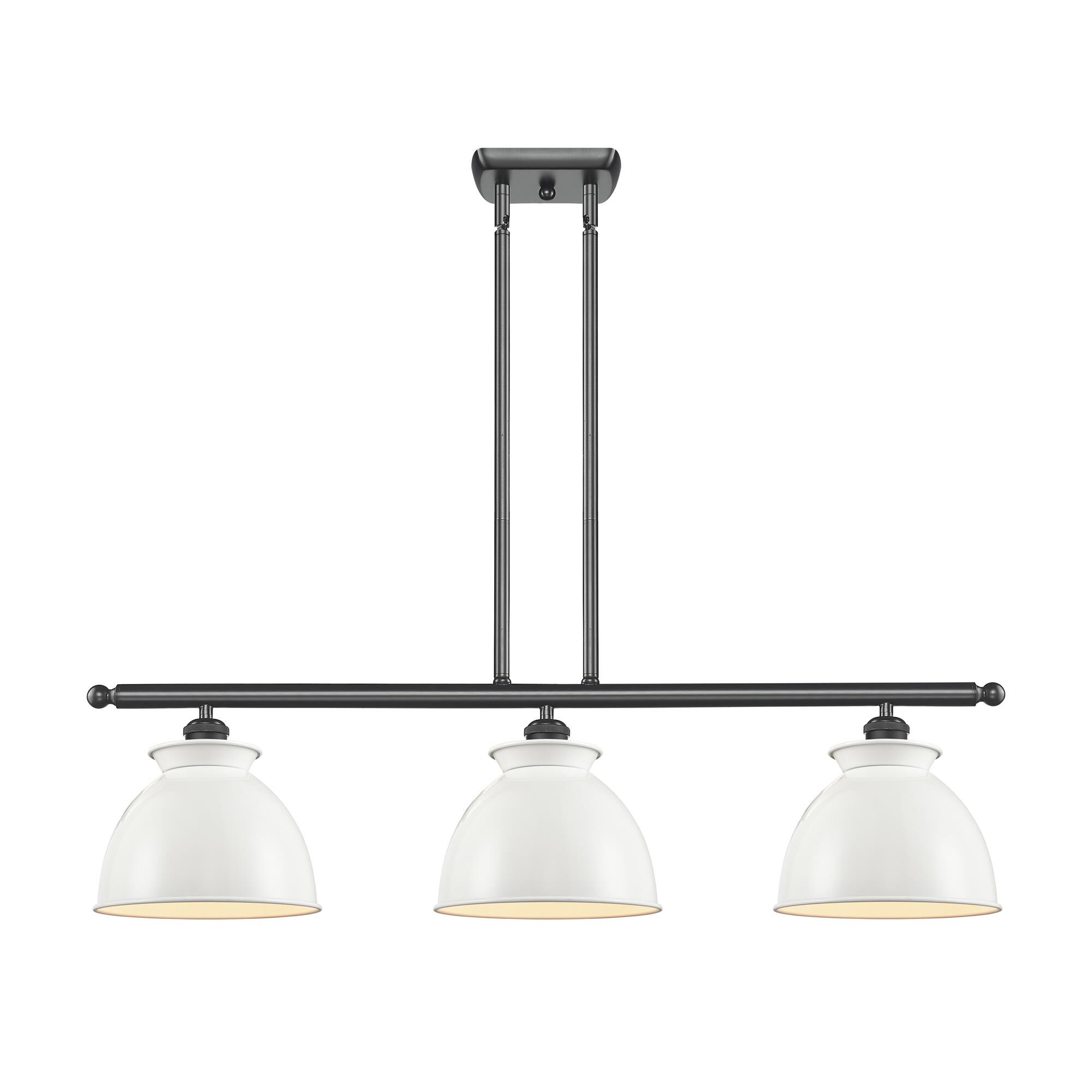 Shown in Matte Black finish and Glossy White shade