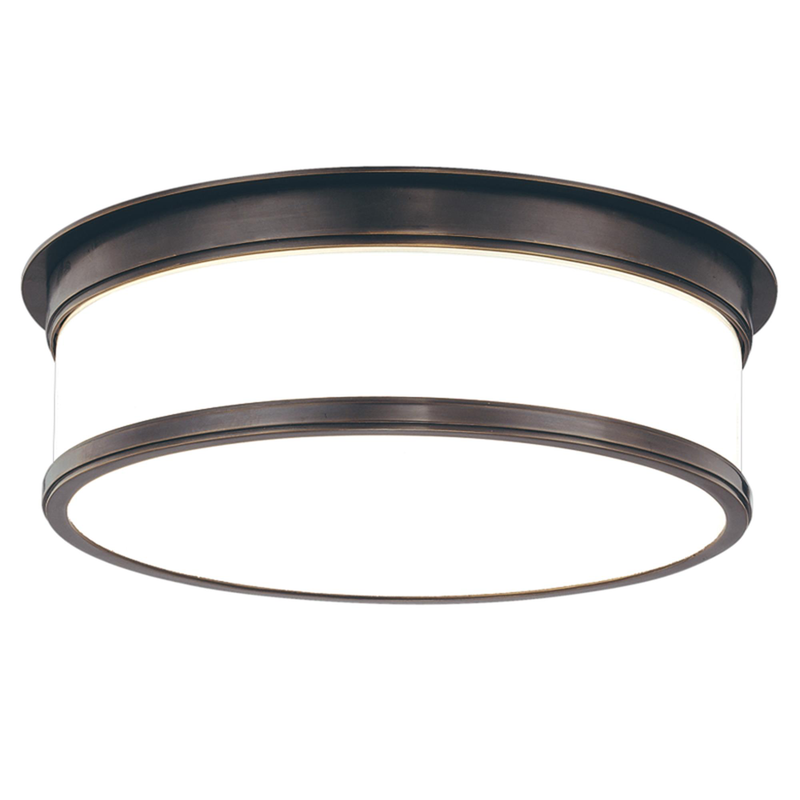 Geneva 15 Inch 3 Light Flush Mount by Hudson Valley Lighting