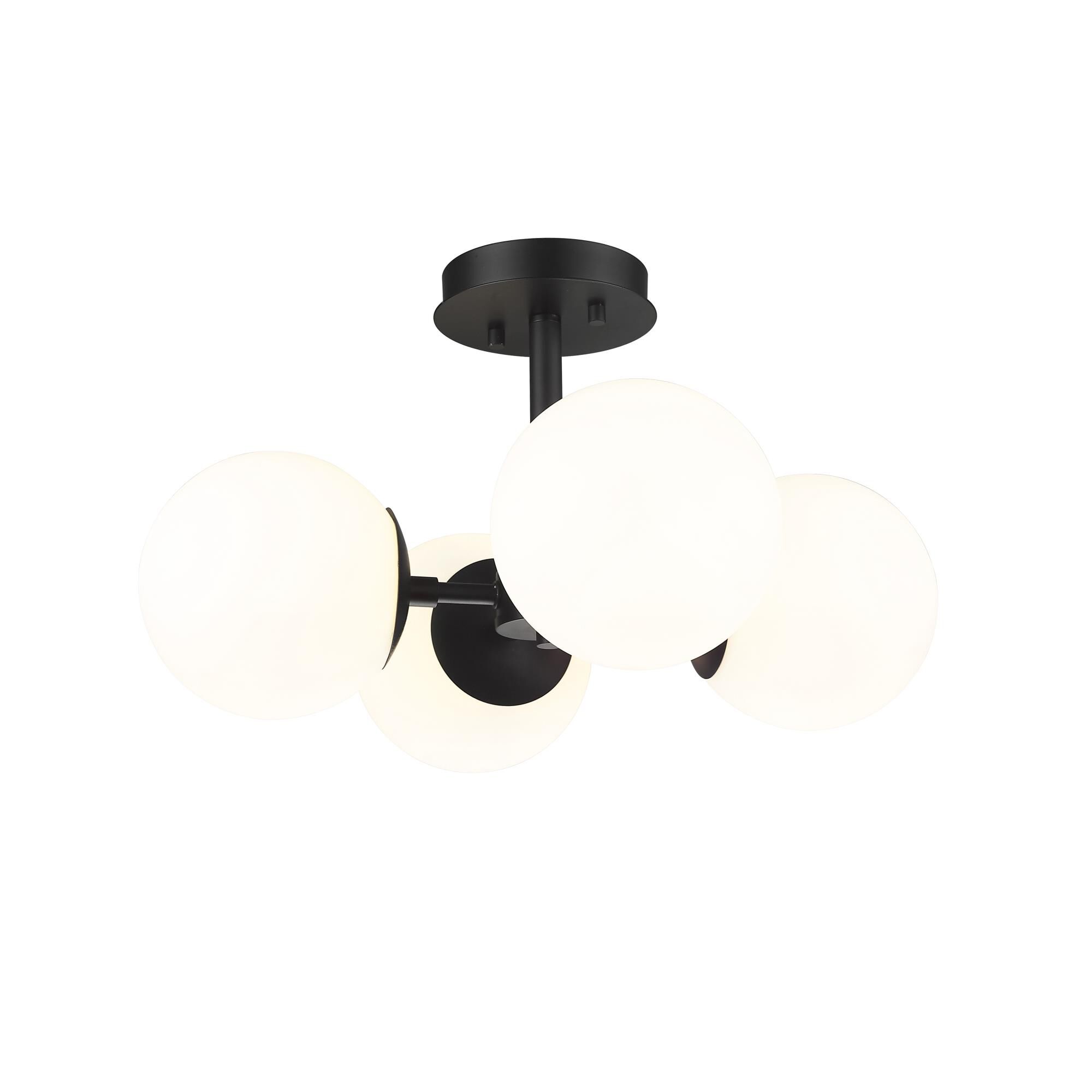 Midnetic 18 Inch 4 Light Semi Flush Mount by Z-Lite