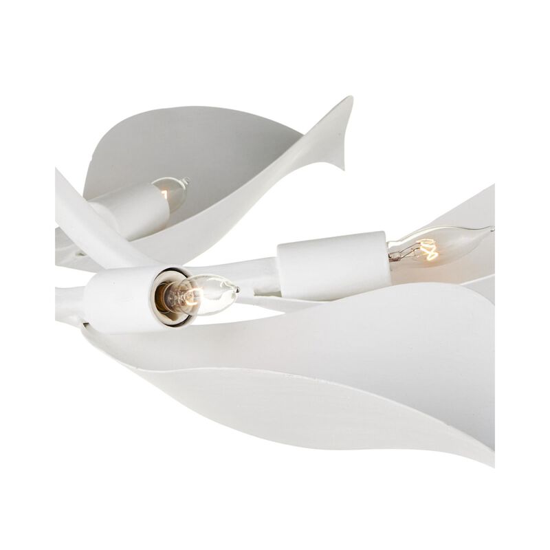 Snowflower 36 Inch 6 Light Semi Flush Mount by Currey & Company