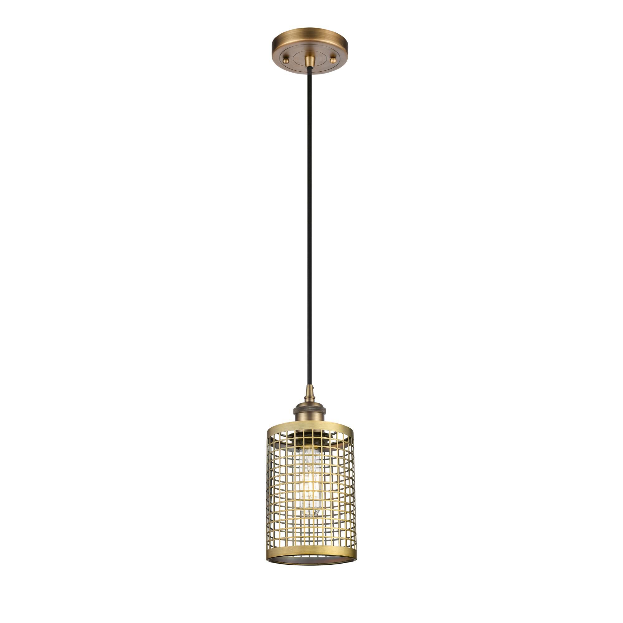 Shown in Brushed Brass finish and Brushed Brass shade