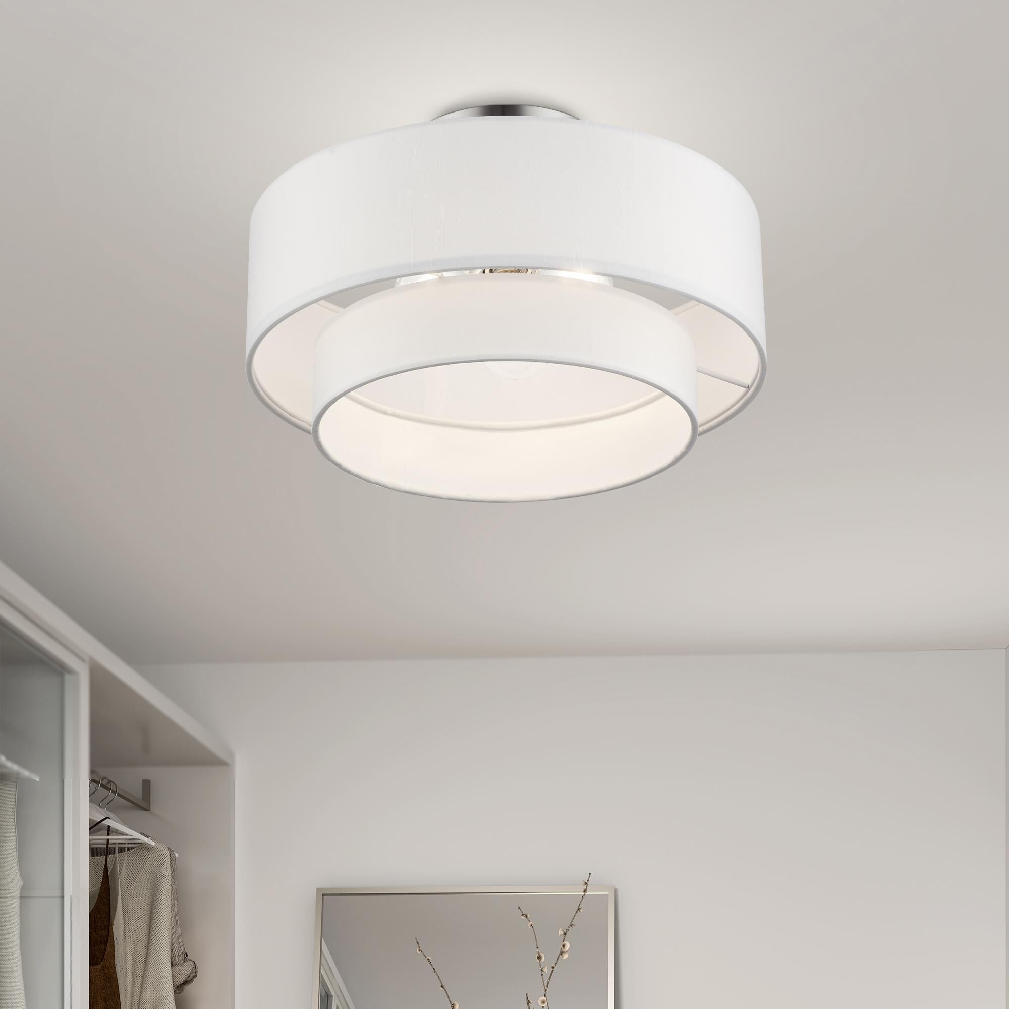 Manorwood 15 Inch Semi Flush Mount by Livex Lighting