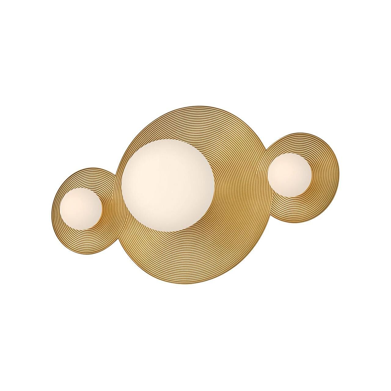 Shown in Heritage Brass finish and Etched Opal glass