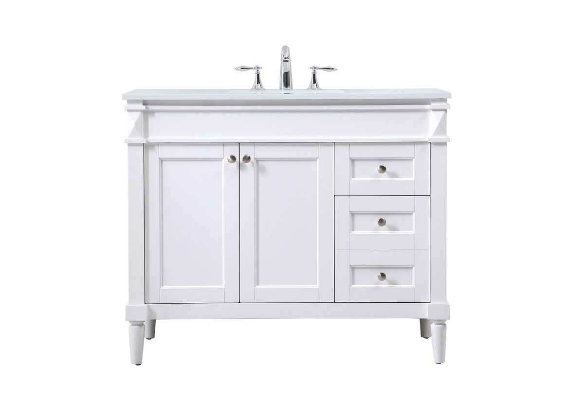 Shown in White finish