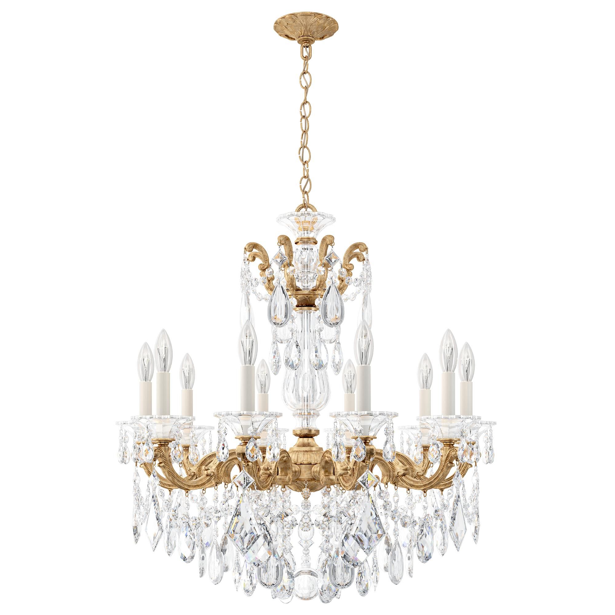 La Scala 28 Inch 10 Light Chandelier by Schonbek