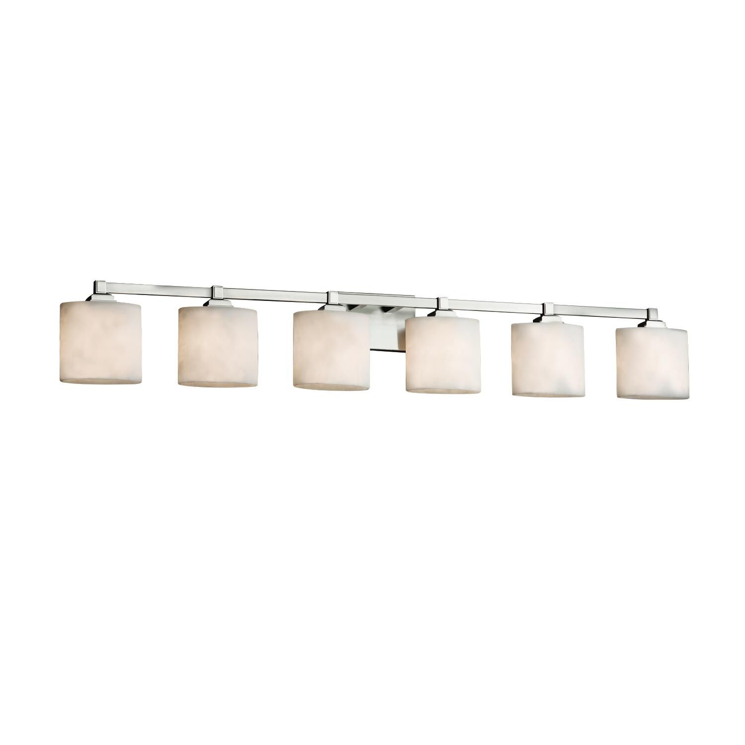 Clouds 51 Inch 6 Light Bath Vanity Light by Justice Design Group