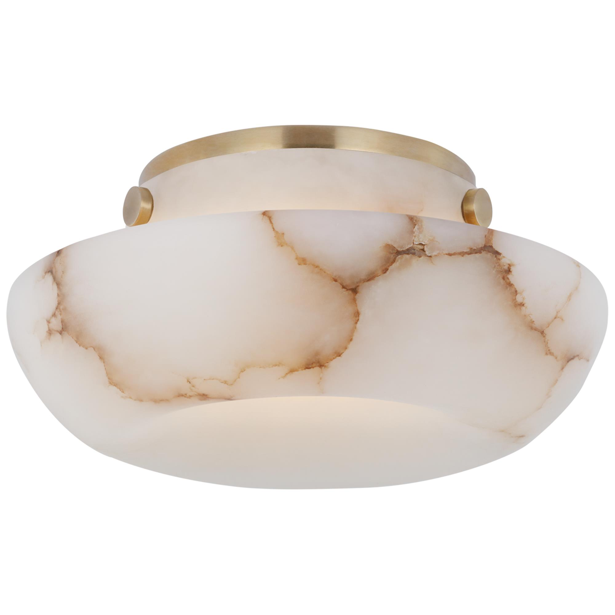 Shown in Alabaster and Antique-Burnished Brass finish