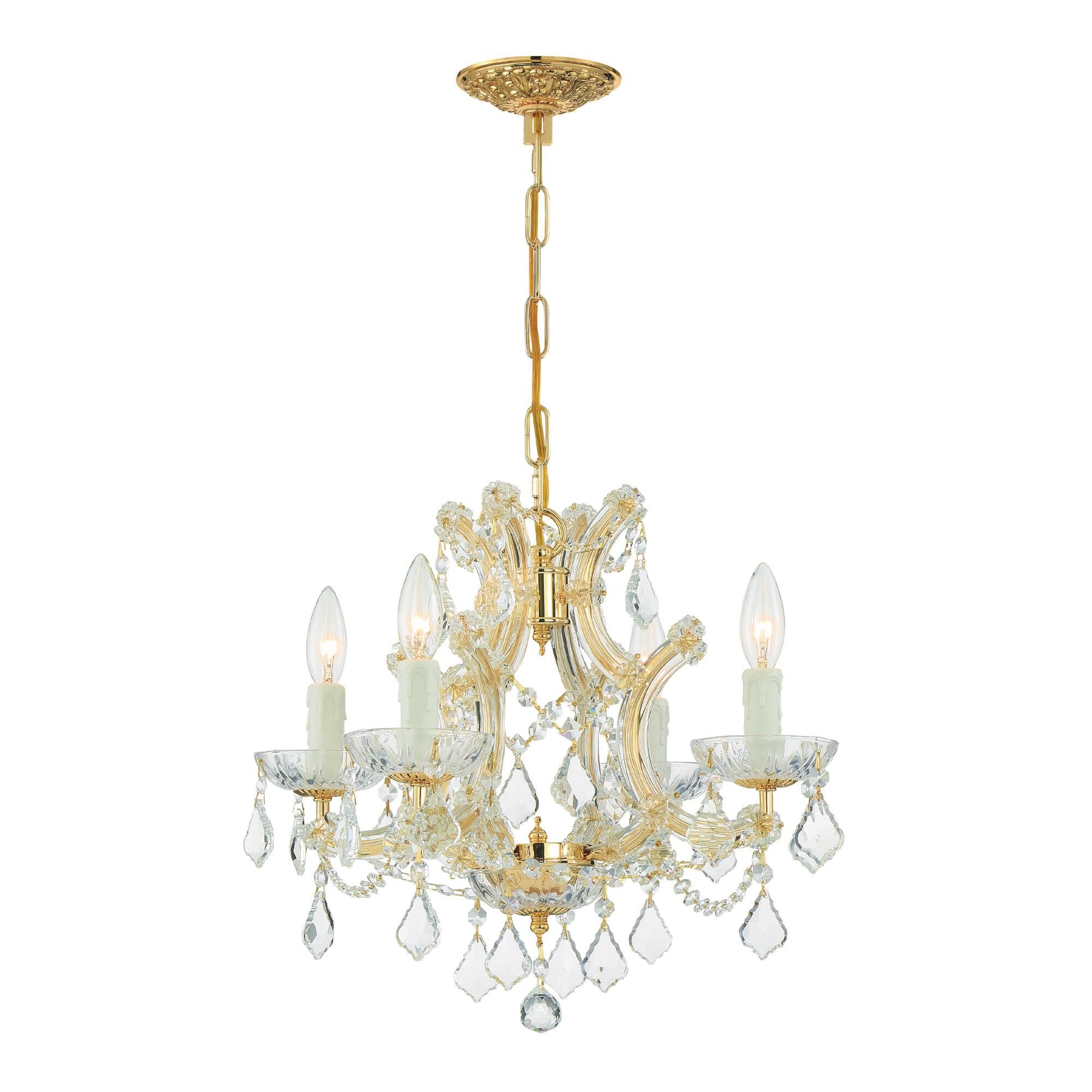 Maria Theresa 16 Inch 4 Light Mini Chandelier by Crystorama