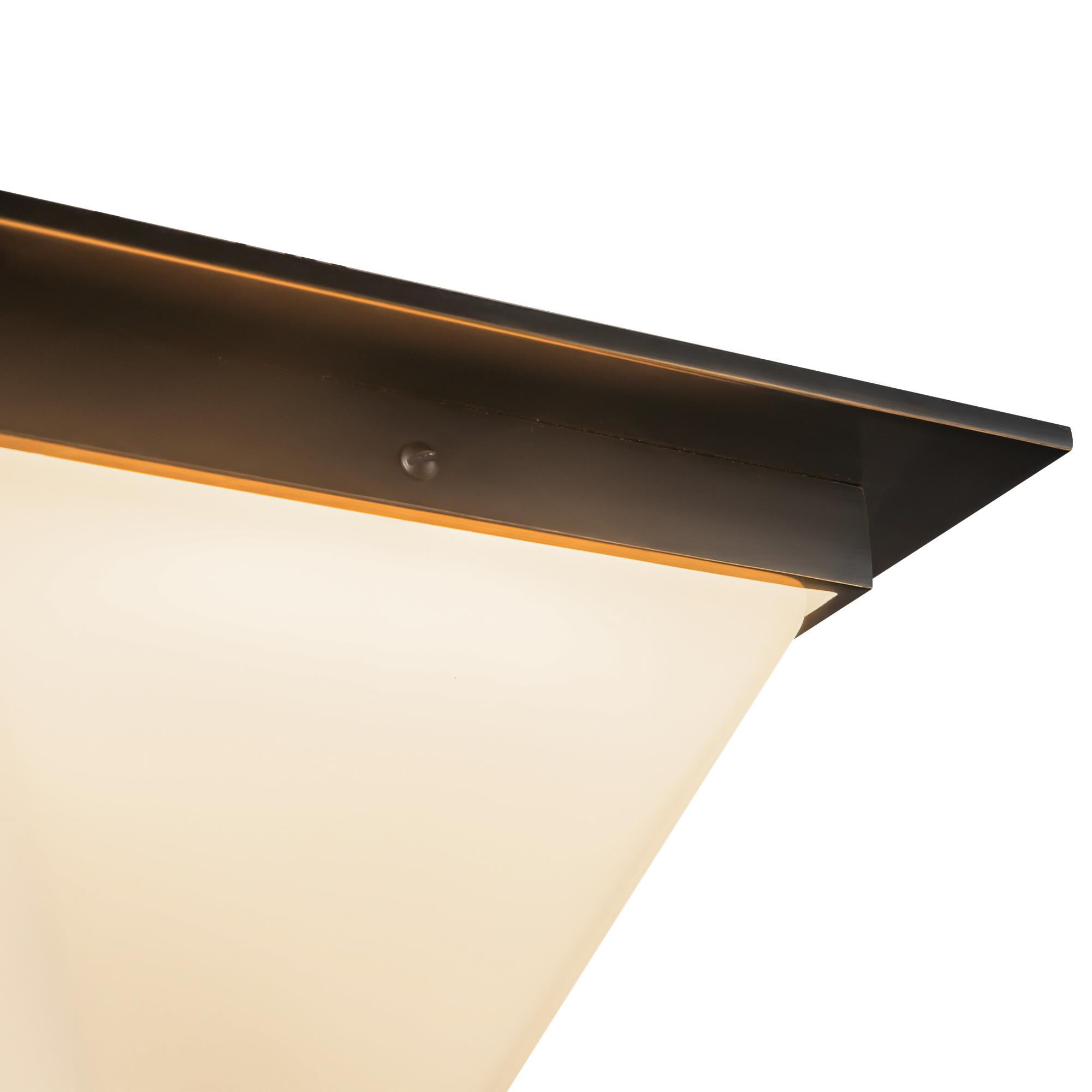 Shown in Urban Bronze finish and Matte Opal glass
