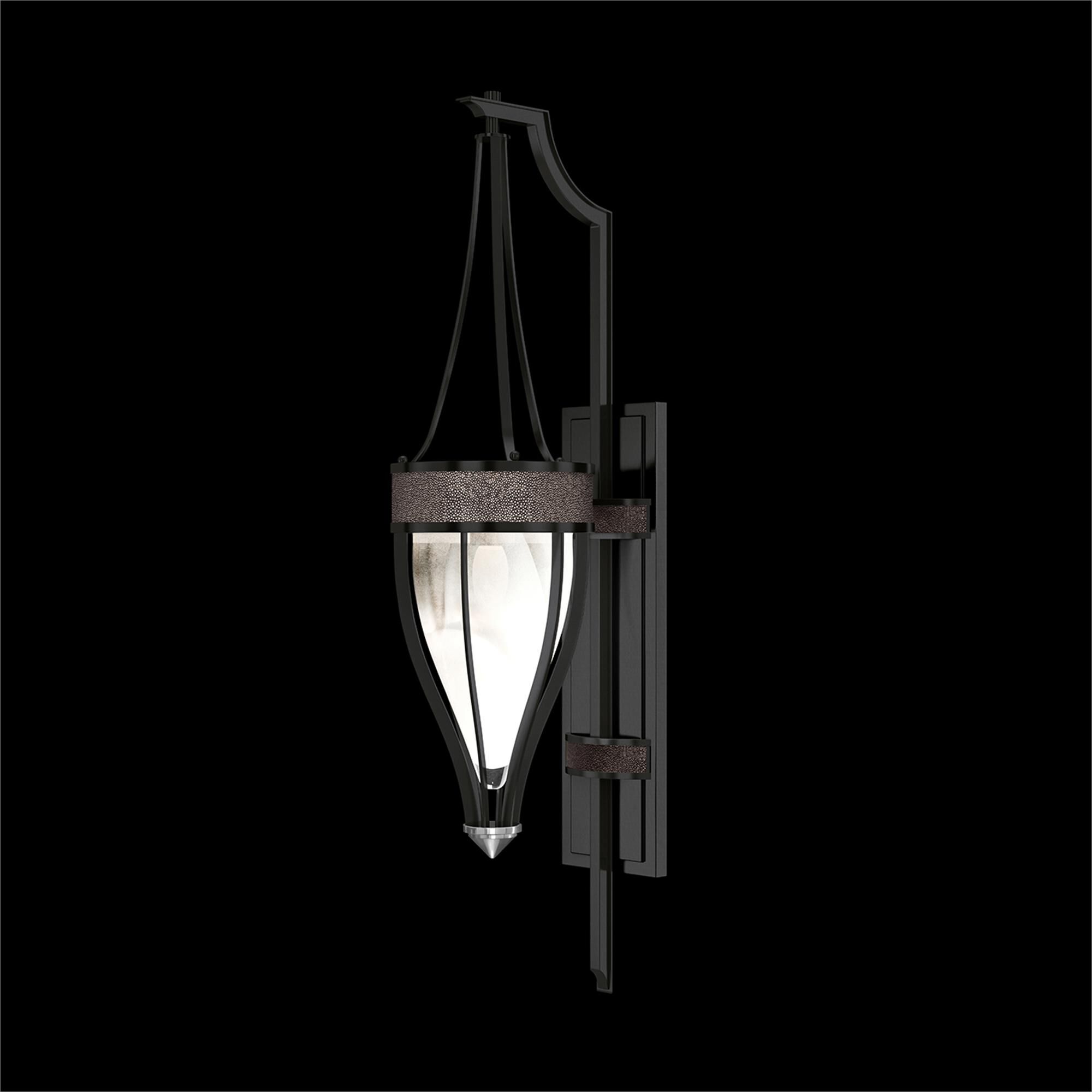 Shown in Black Iron and Nickel  finish and Pebble accent