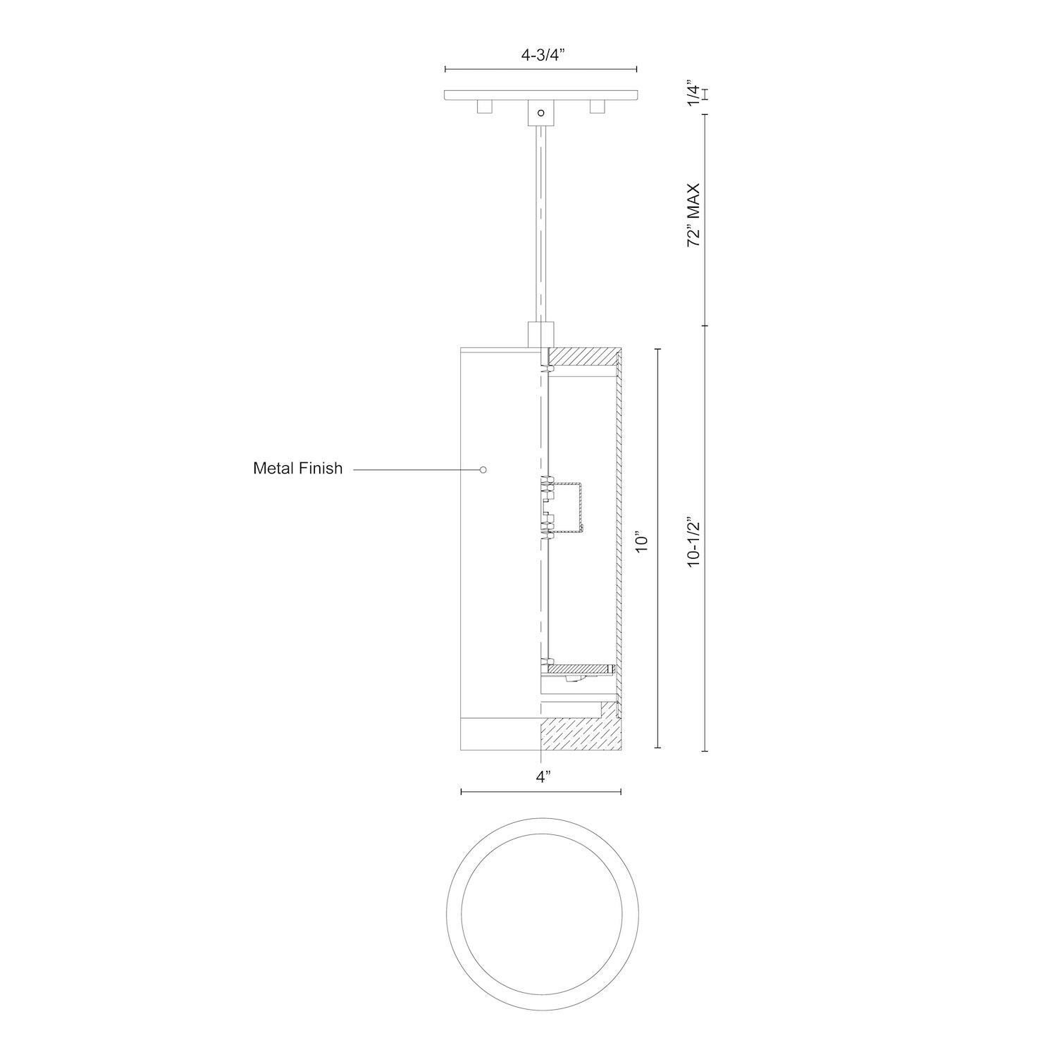 Shown in Brushed Nickel finish and Acrylic - Clear glass