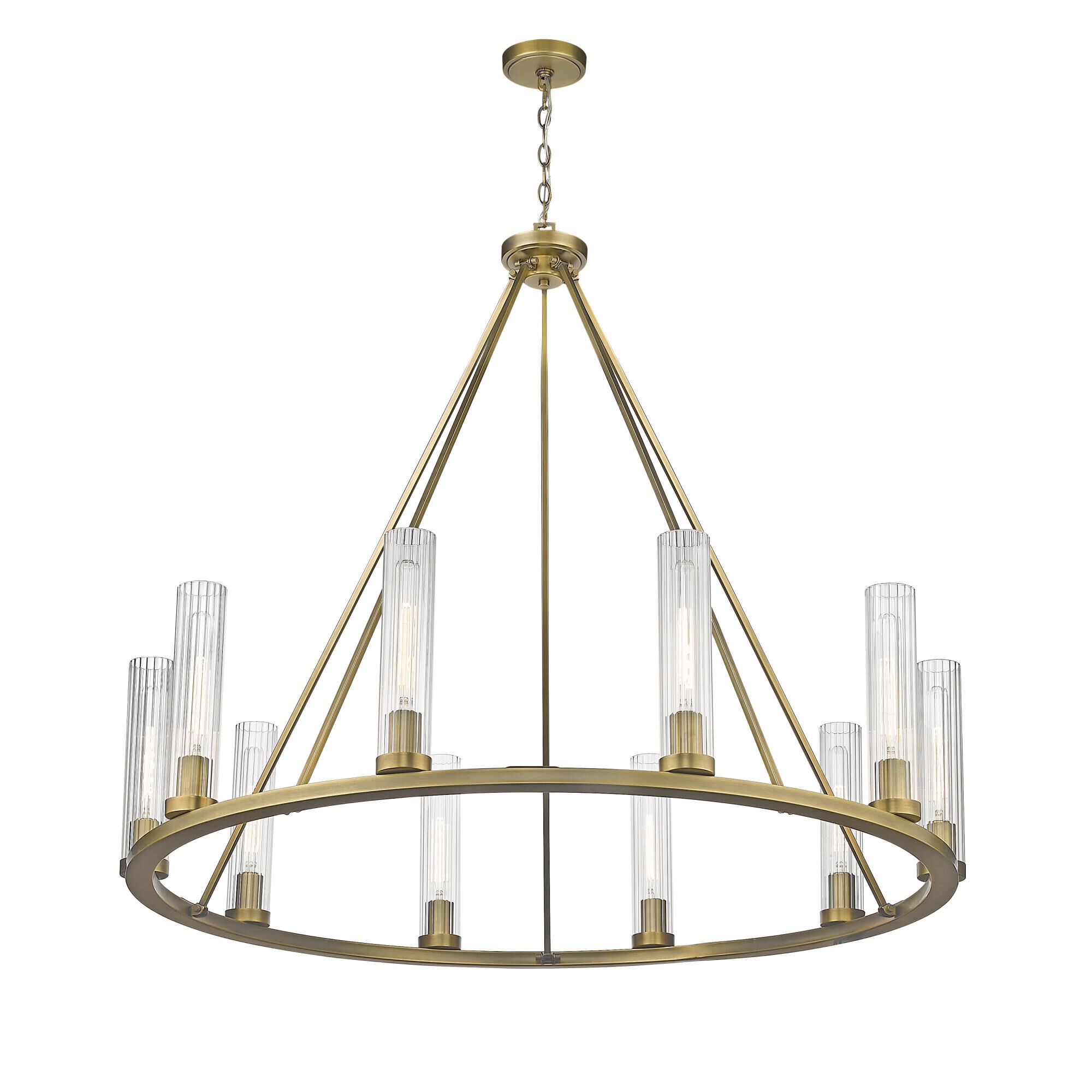 Beau 46 Inch 10 Light Chandelier by Z-Lite