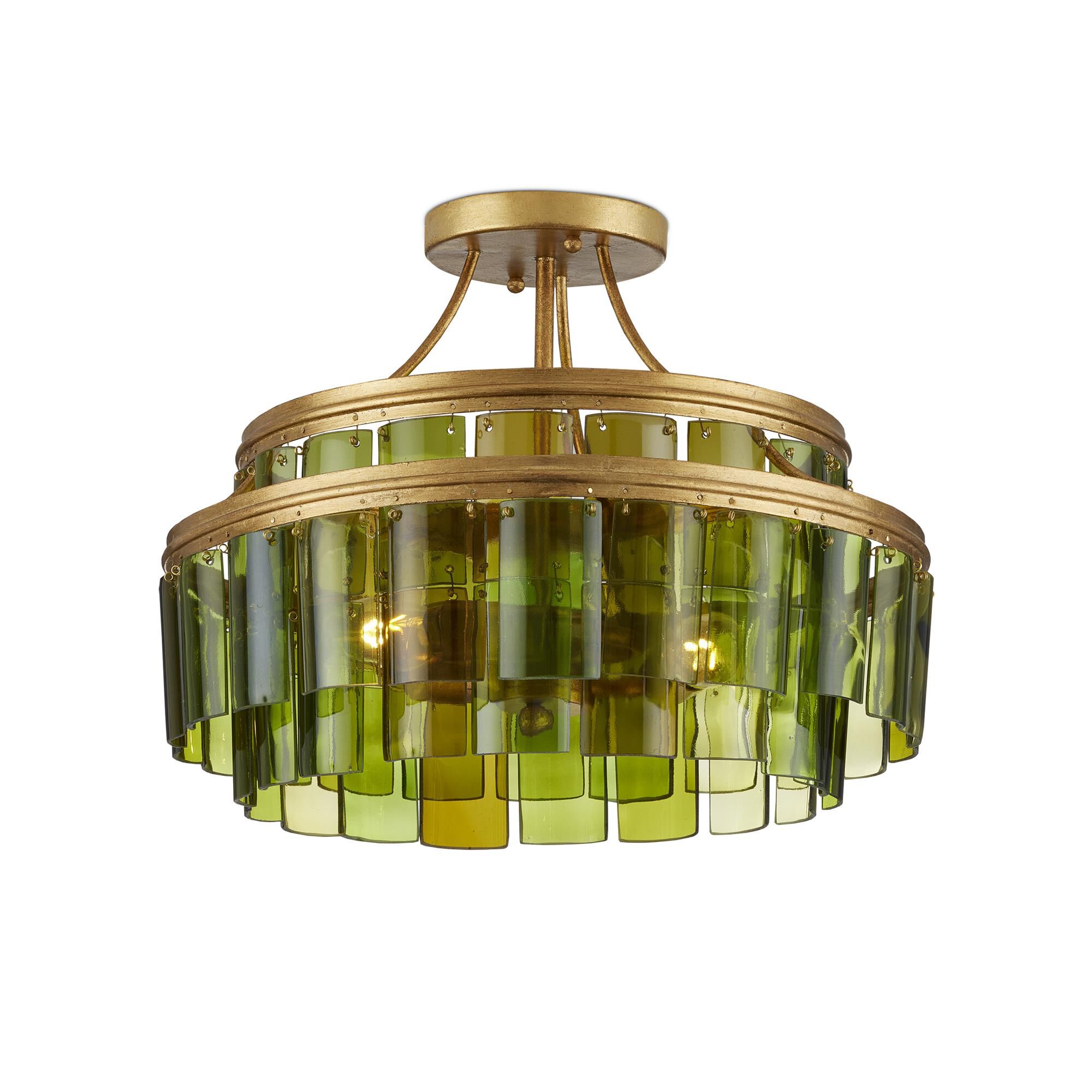 Shown in Contemporary Gold Leaf, Green finish
