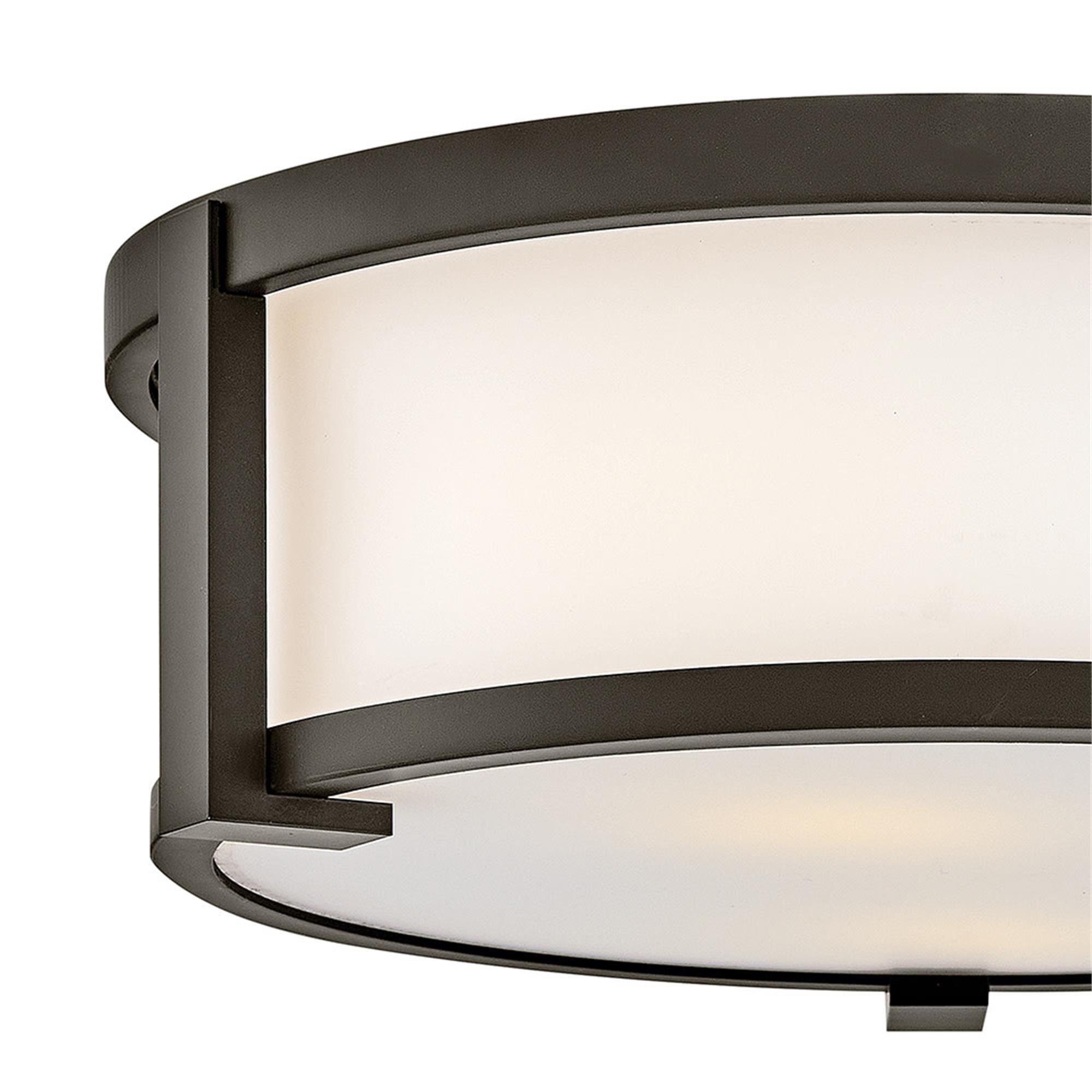 Lowell 13 Inch 2 Light Outdoor Flush Mount,