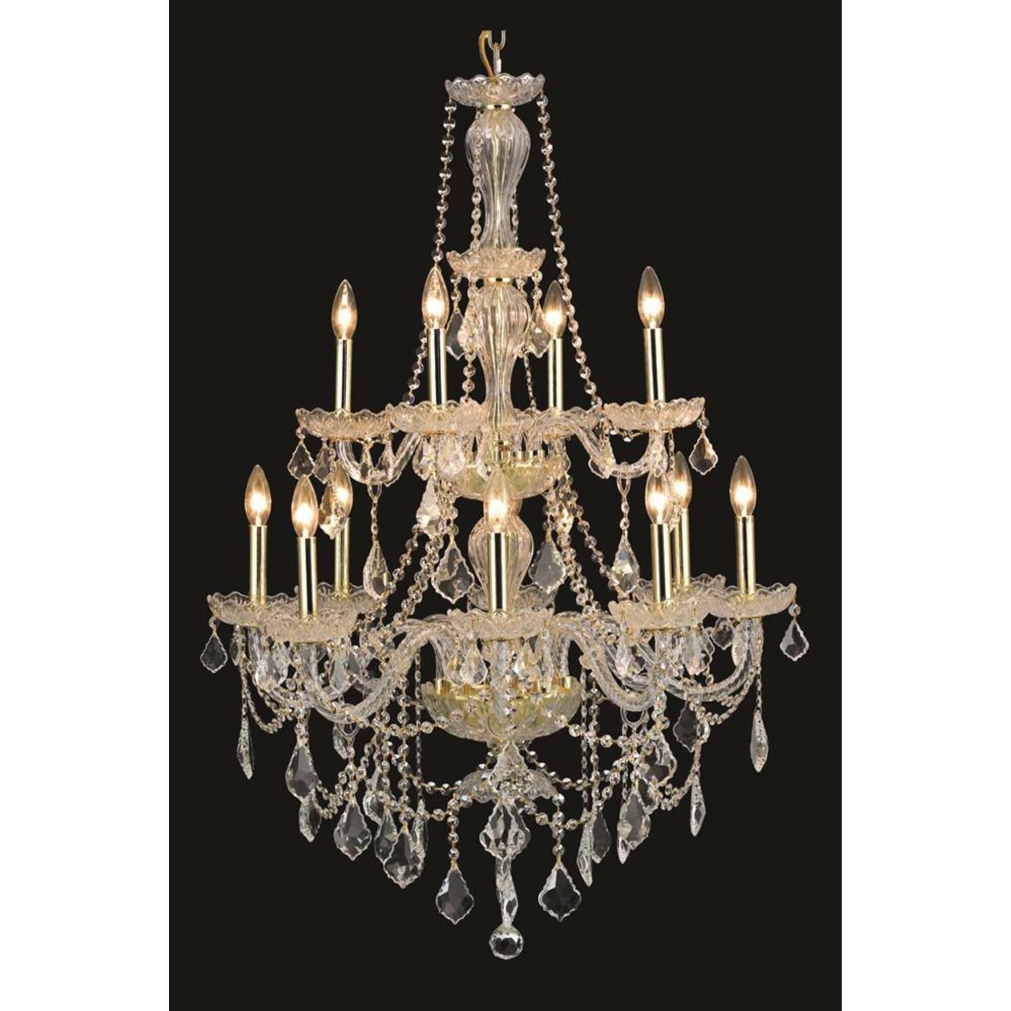 Shown in Gold finish and Royal Cut Clear crystal