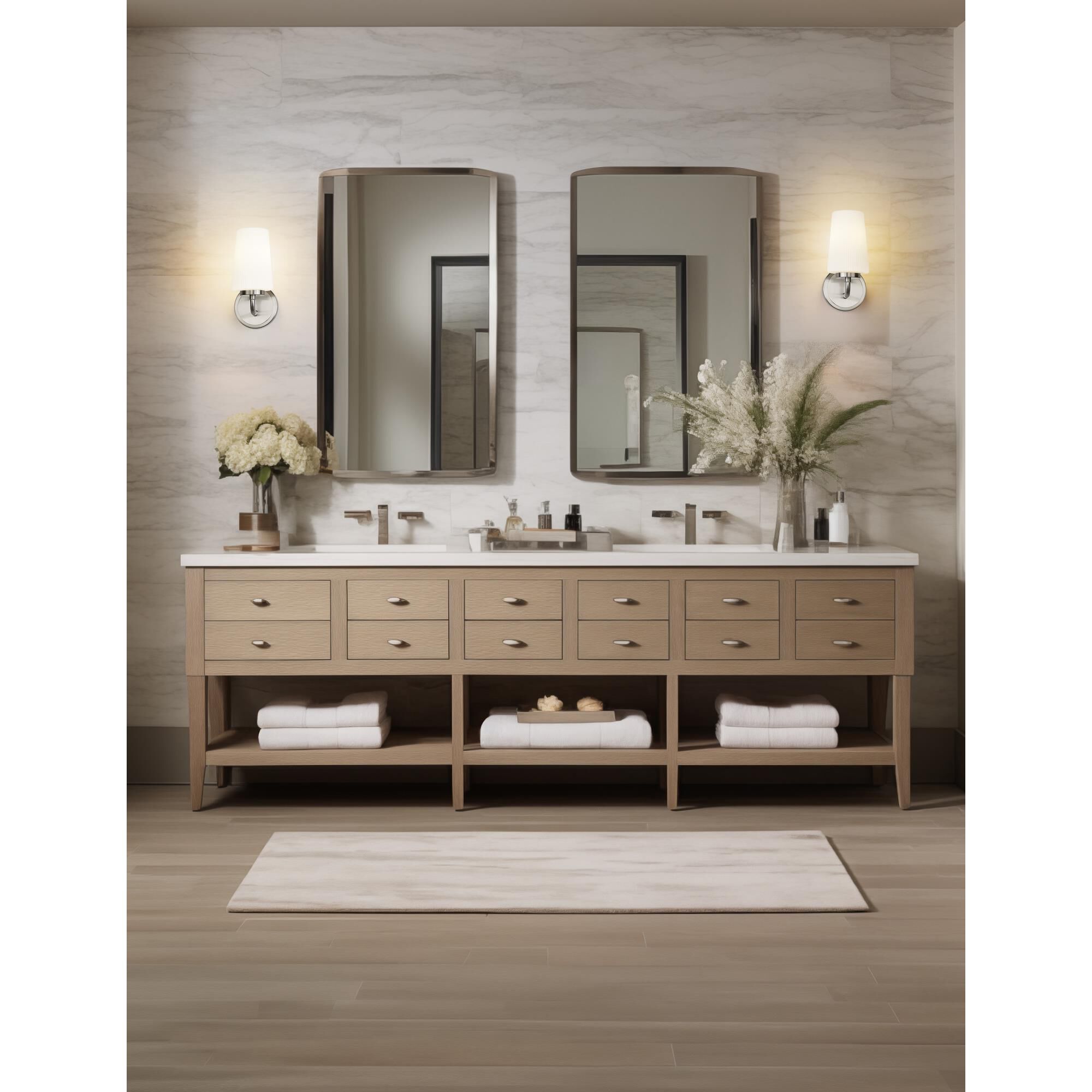 Shown in Brushed Nickel finish and Matte Opal glass and Matte Opal shade