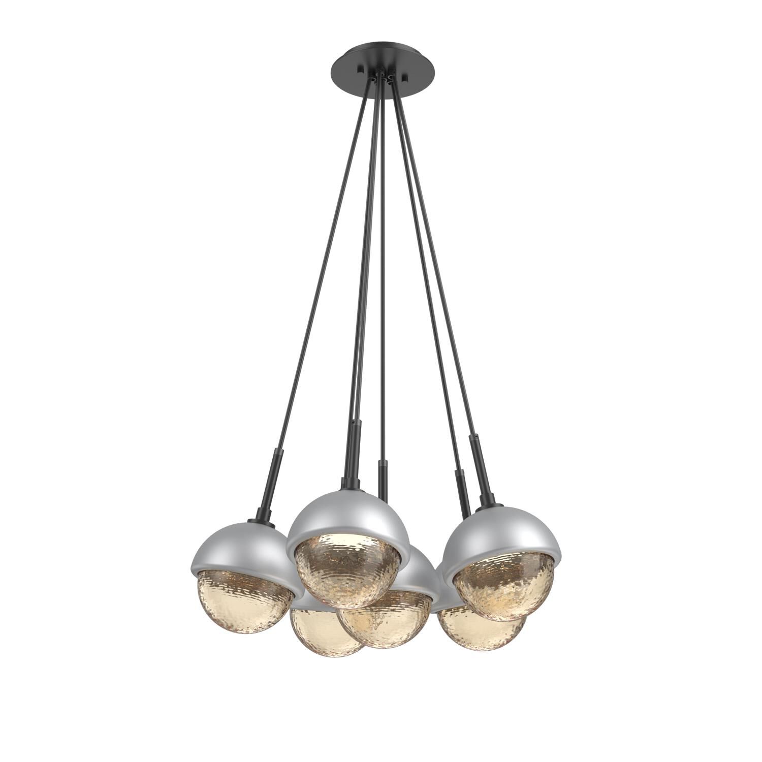 Levi Wilson Cabochon 19 Inch Multi Pendant Light by Hammerton Studio