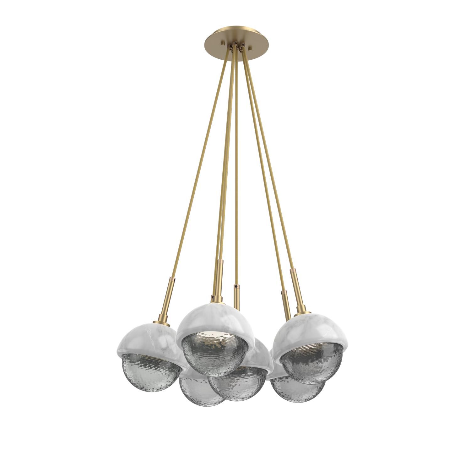 Levi Wilson Cabochon 19 Inch Multi Pendant Light by Hammerton Studio