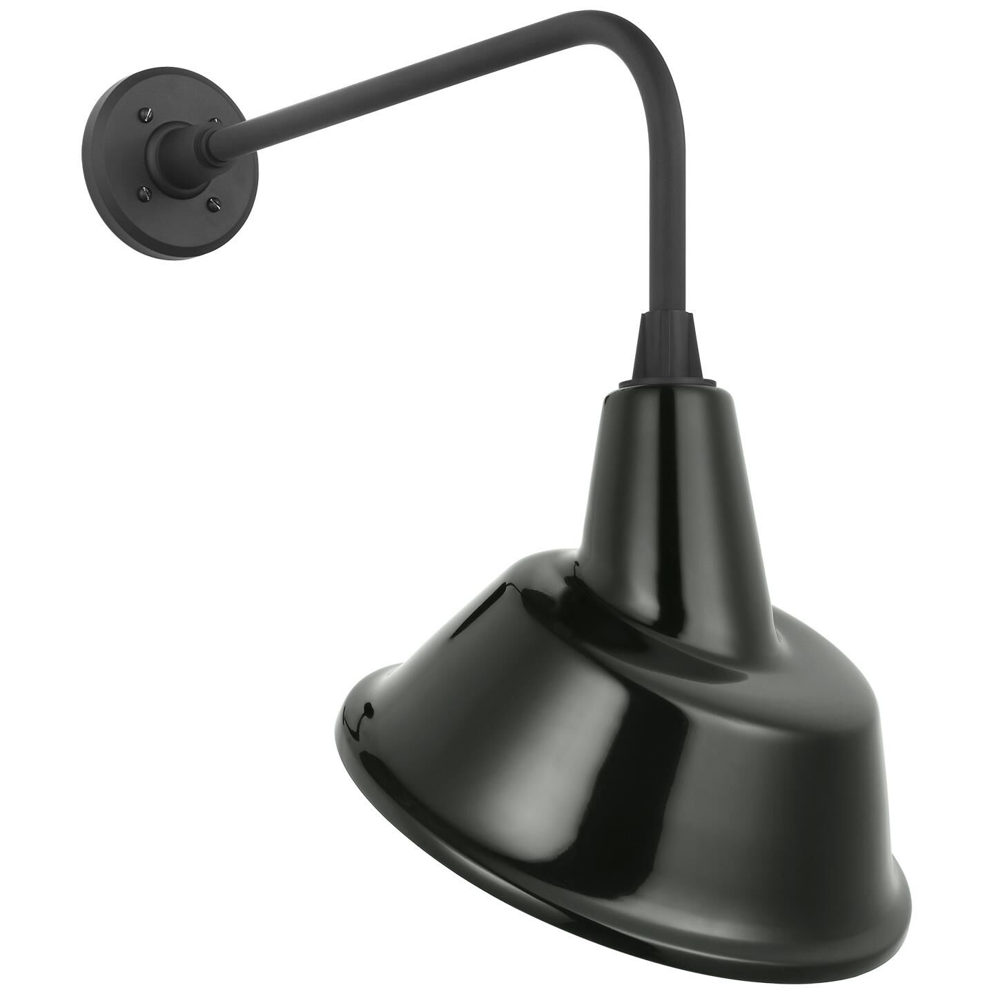 Shown in Matte Black finish and Green shade
