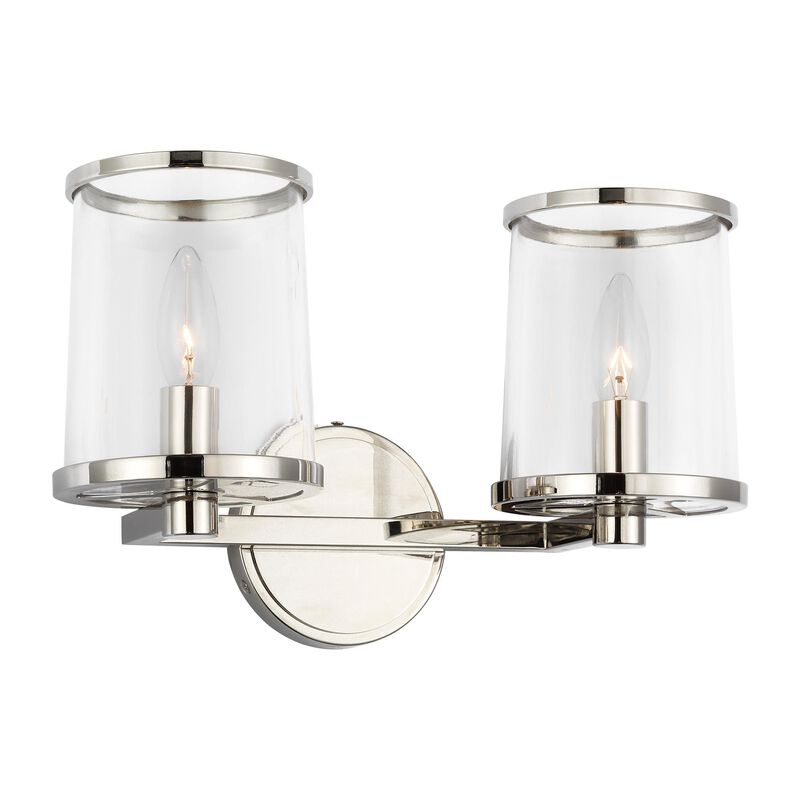 Lauren Ralph Lauren Reynolds 15 Inch 2 Light Bath Vanity Light by Visual Comfort Studio