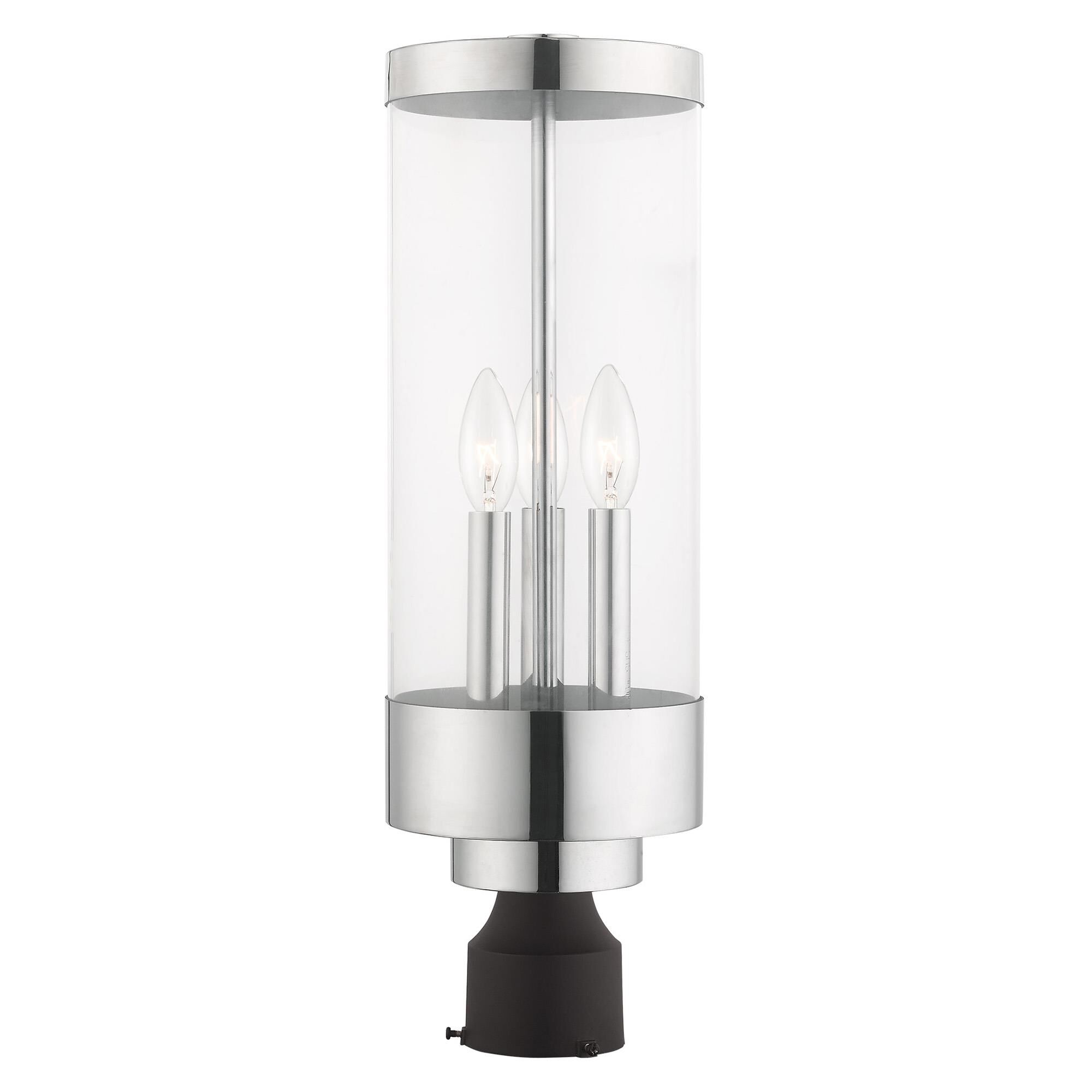 Hillcrest 20 Inch Tall 3 Light Outdoor Post Lamp by Livex Lighting