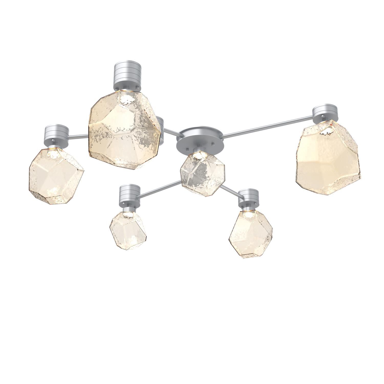 Shown in Classic Silver finish and Amber glass