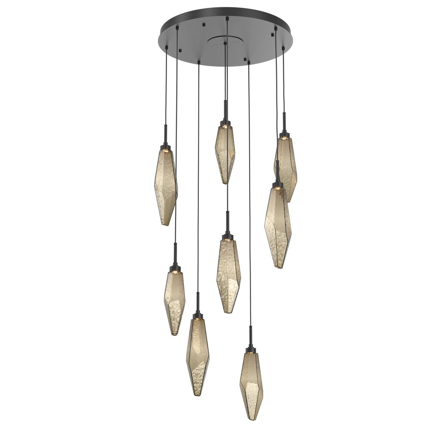 Rock Crystal Multi Light Pendant by Hammerton Studio