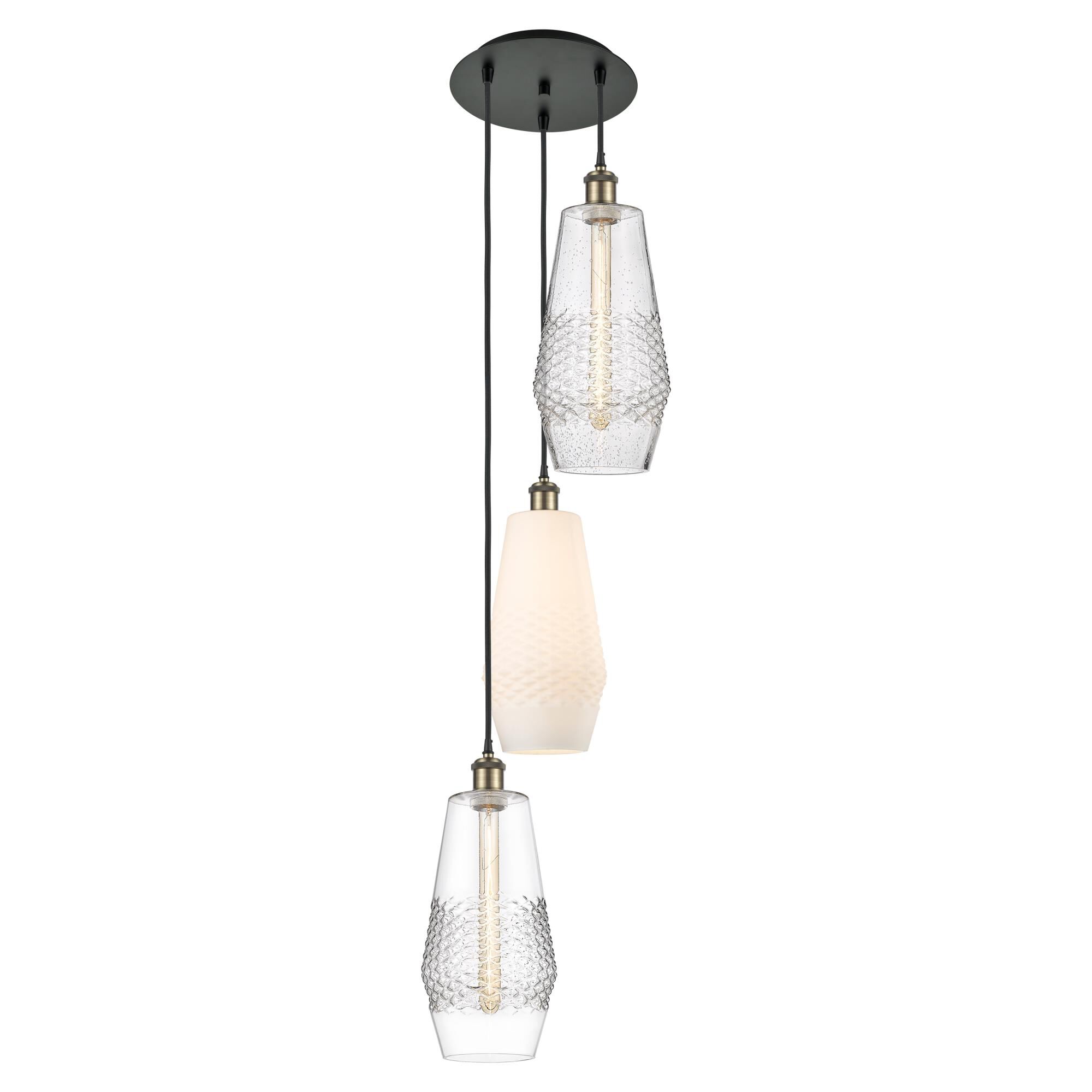 Bruno Marashlian Windham 38 Inch 3 Light Multi Light Pendant by Innovations Lighting