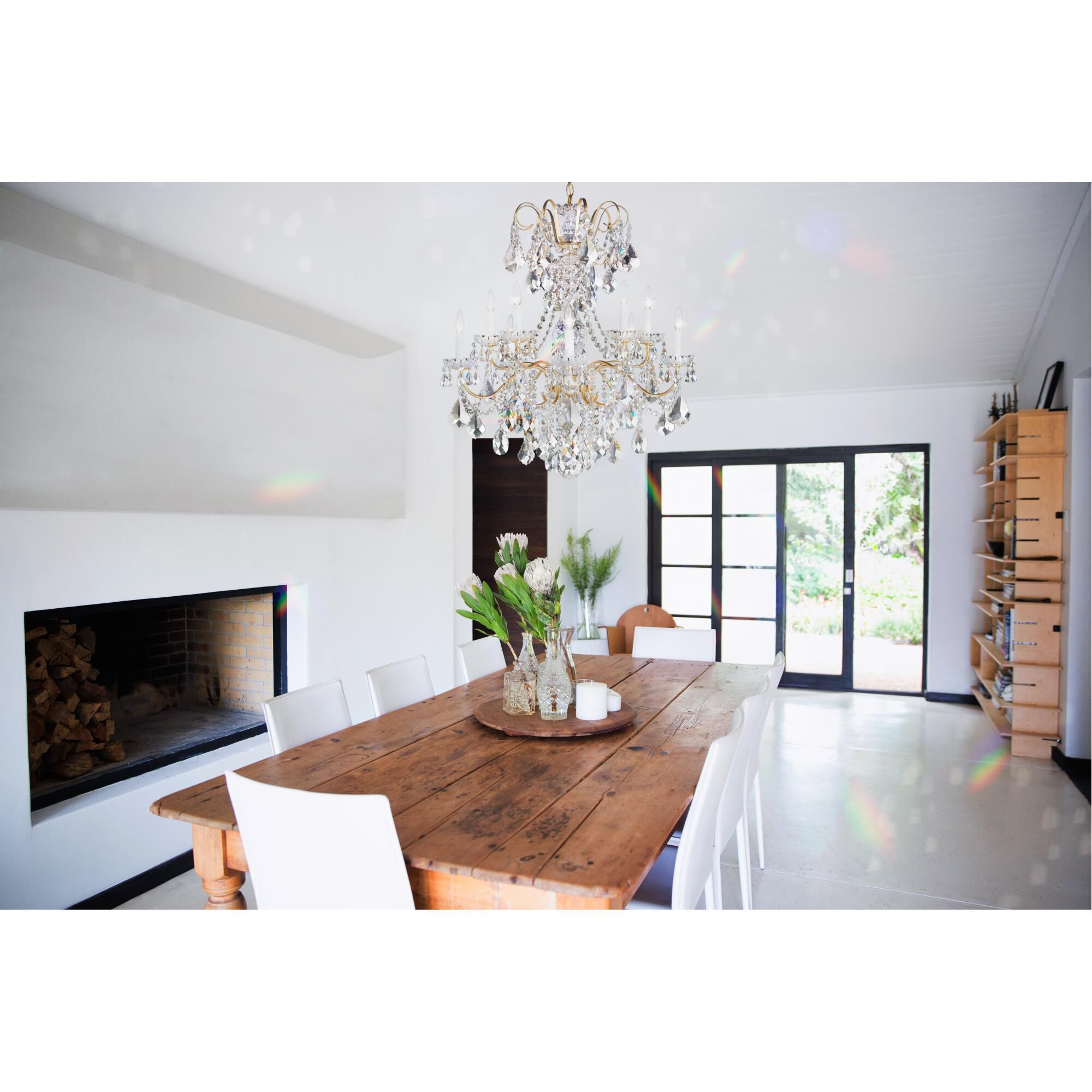 Shown in Polished Silver finish and Clear Heritage crystal