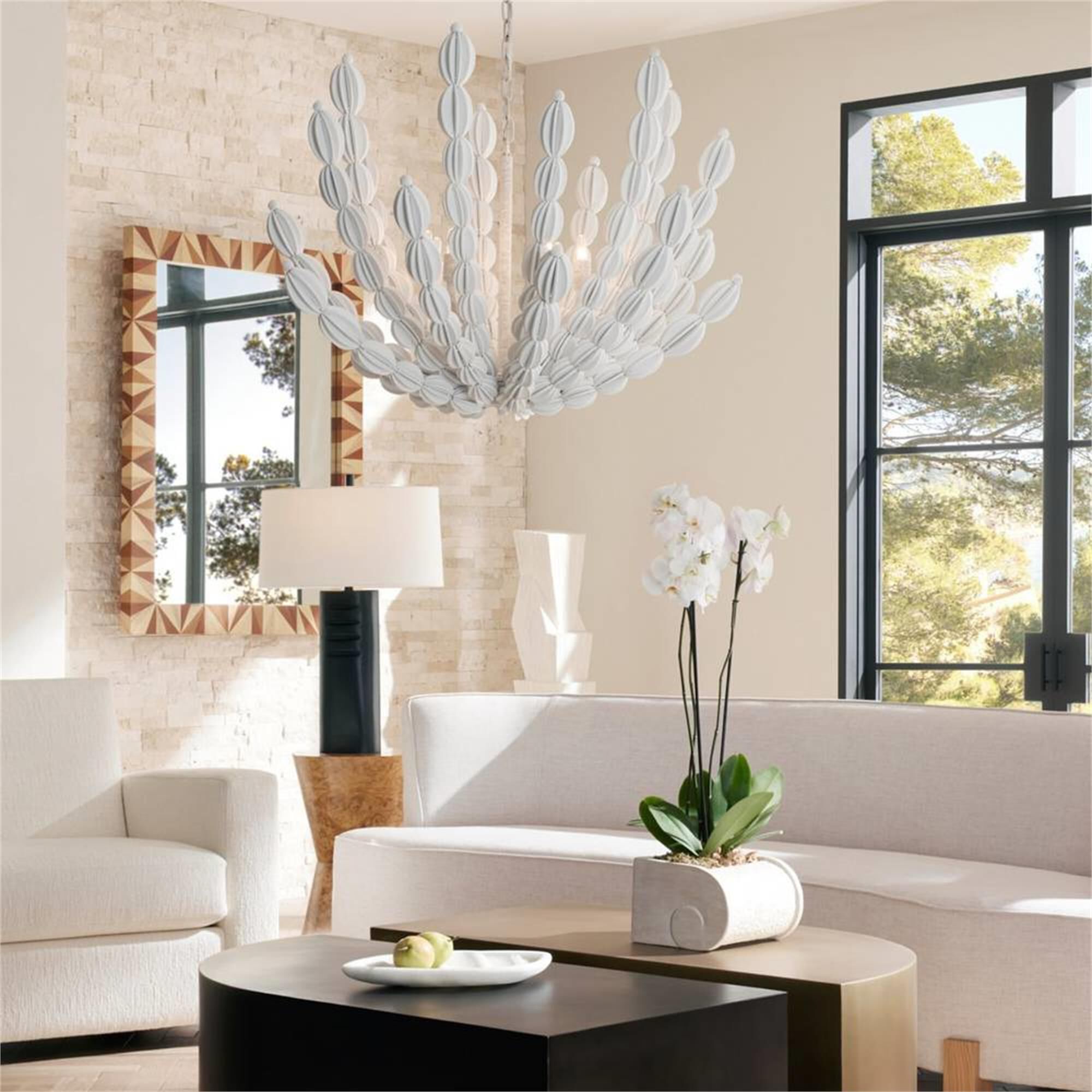 Shown in Blonde Straw Marquetry finish