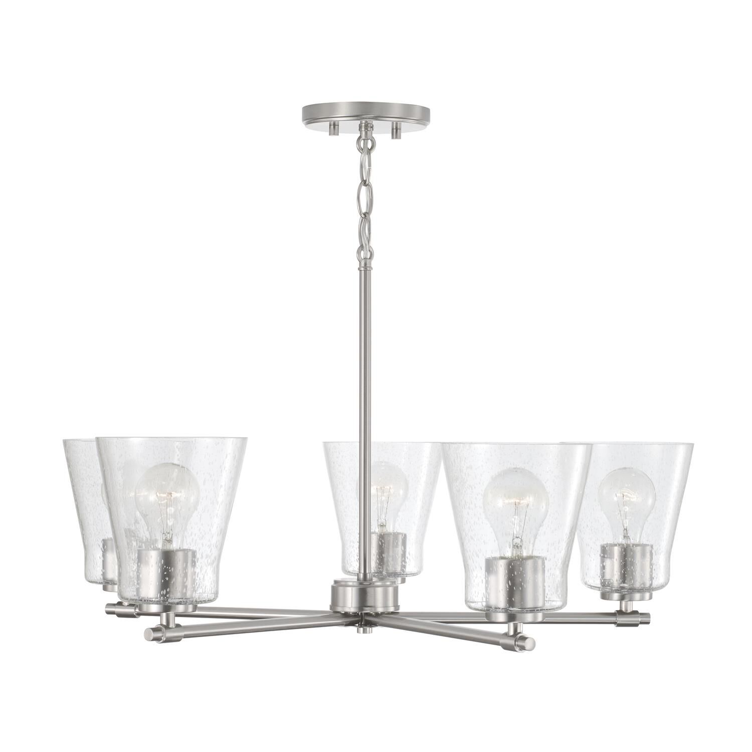 Baker 27 Inch 5 Light Chandelier by Homeplace by Capital Lighting Fixture Company