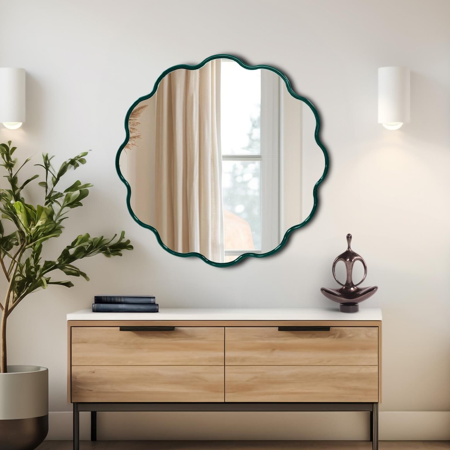 The Kushi Decorative Mirror by Howard Elliott Collection