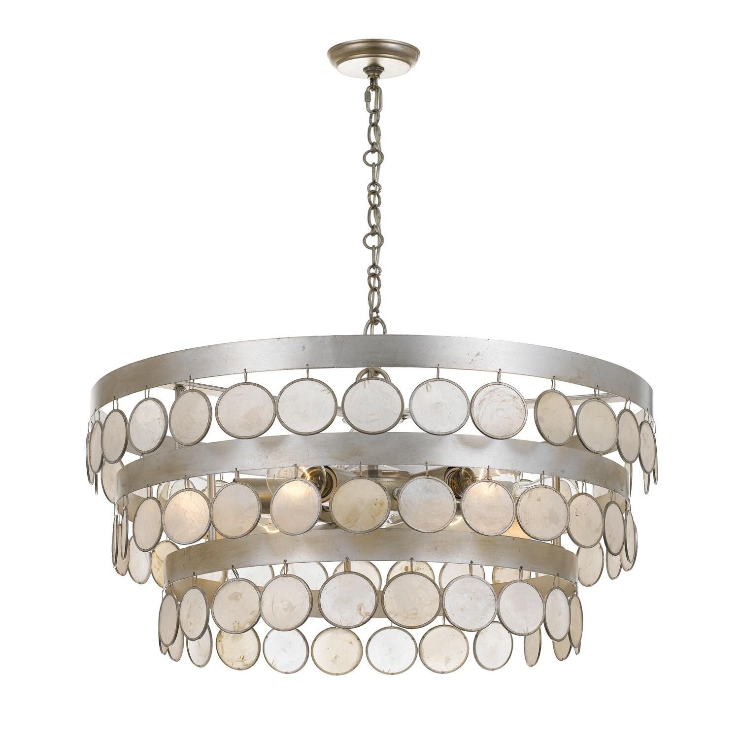 Coco 22 Inch 6 Light Chandelier by Crystorama