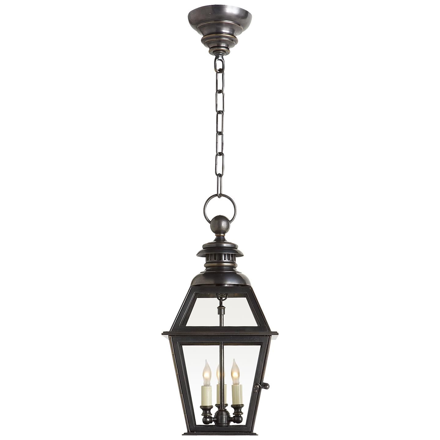 Shown in Bronze finish and Clear glass 