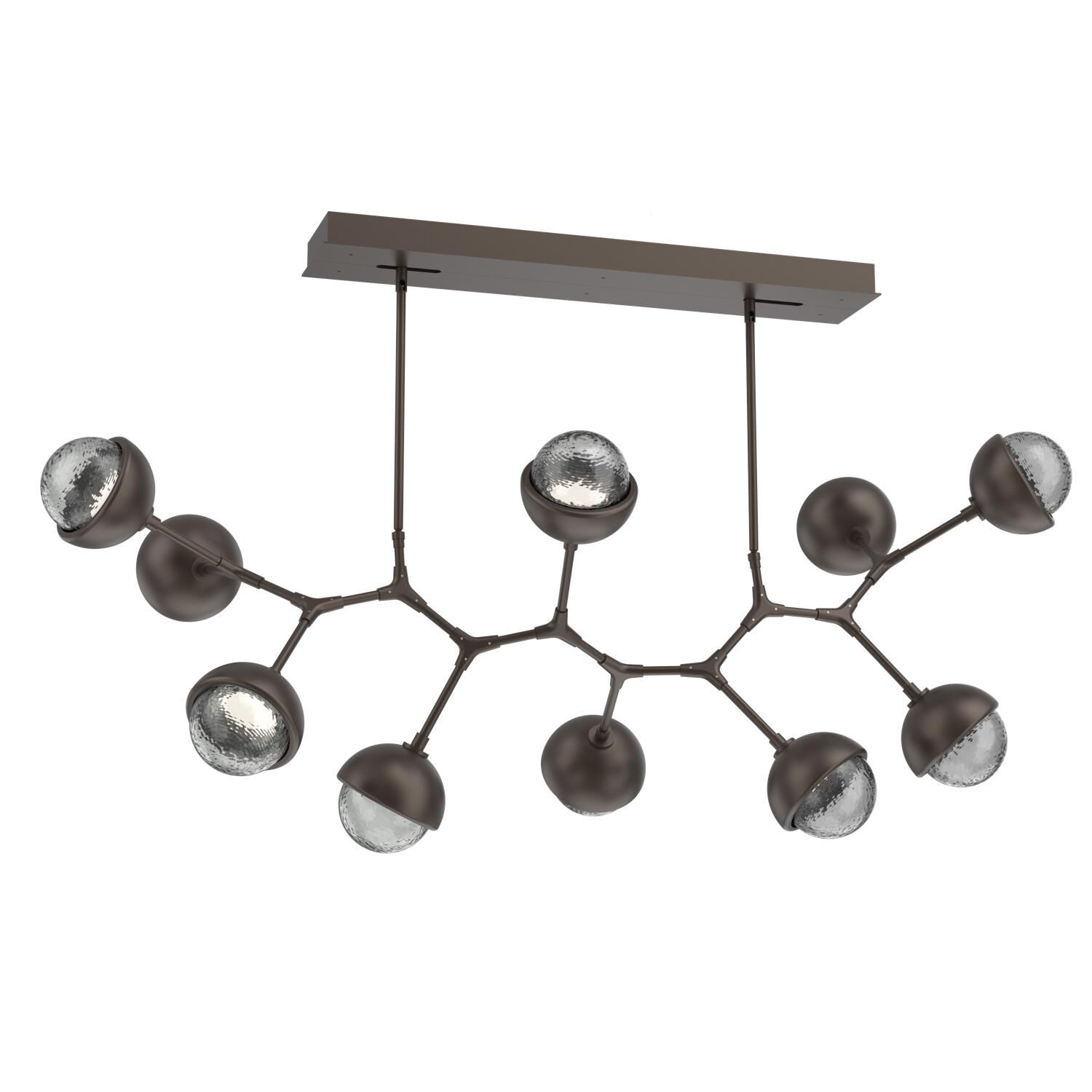 Levi Wilson Cabochon 56 Inch Linear Suspension Light by Hammerton Studio
